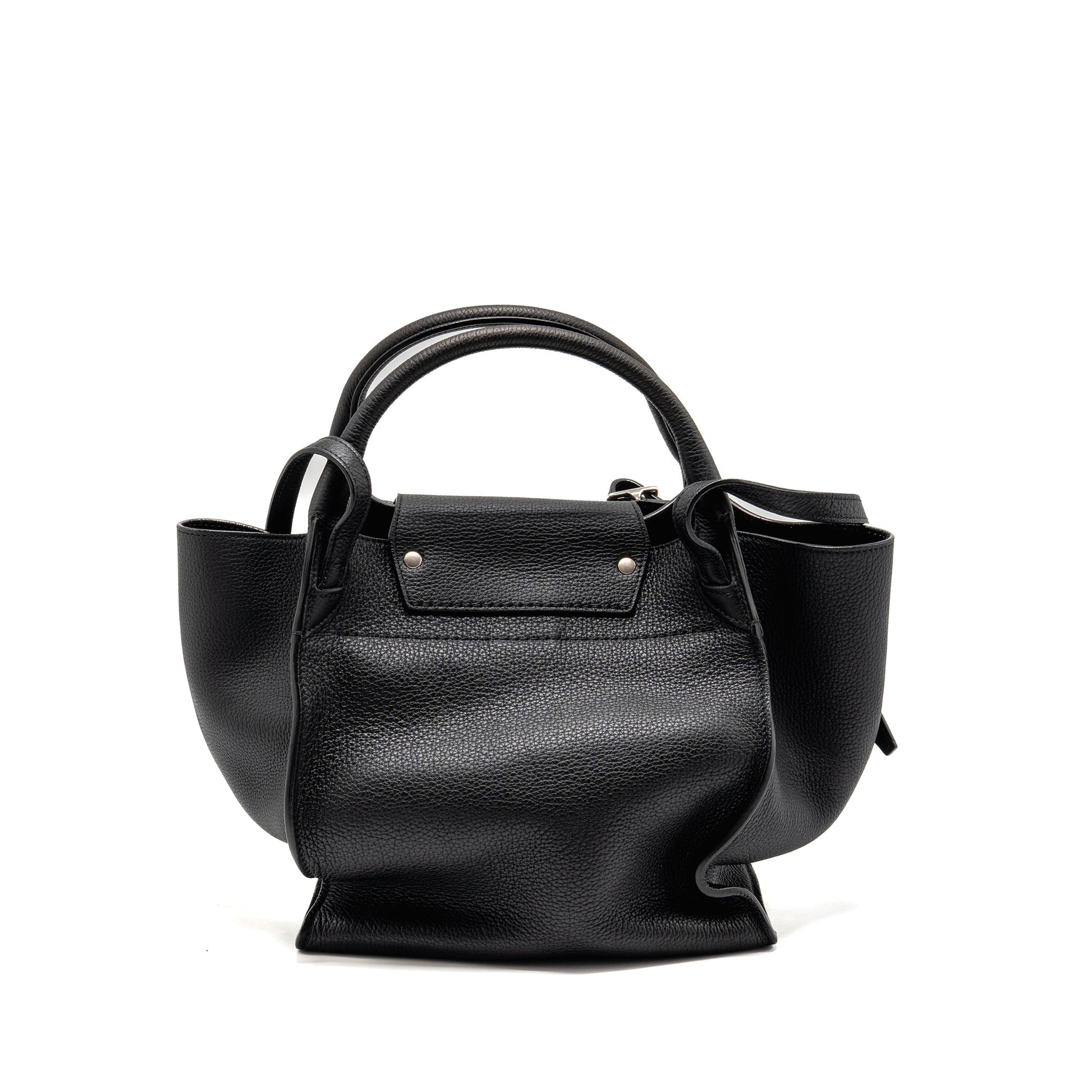 Celine Big Purse Calfskin Handbag Black Travel Bag