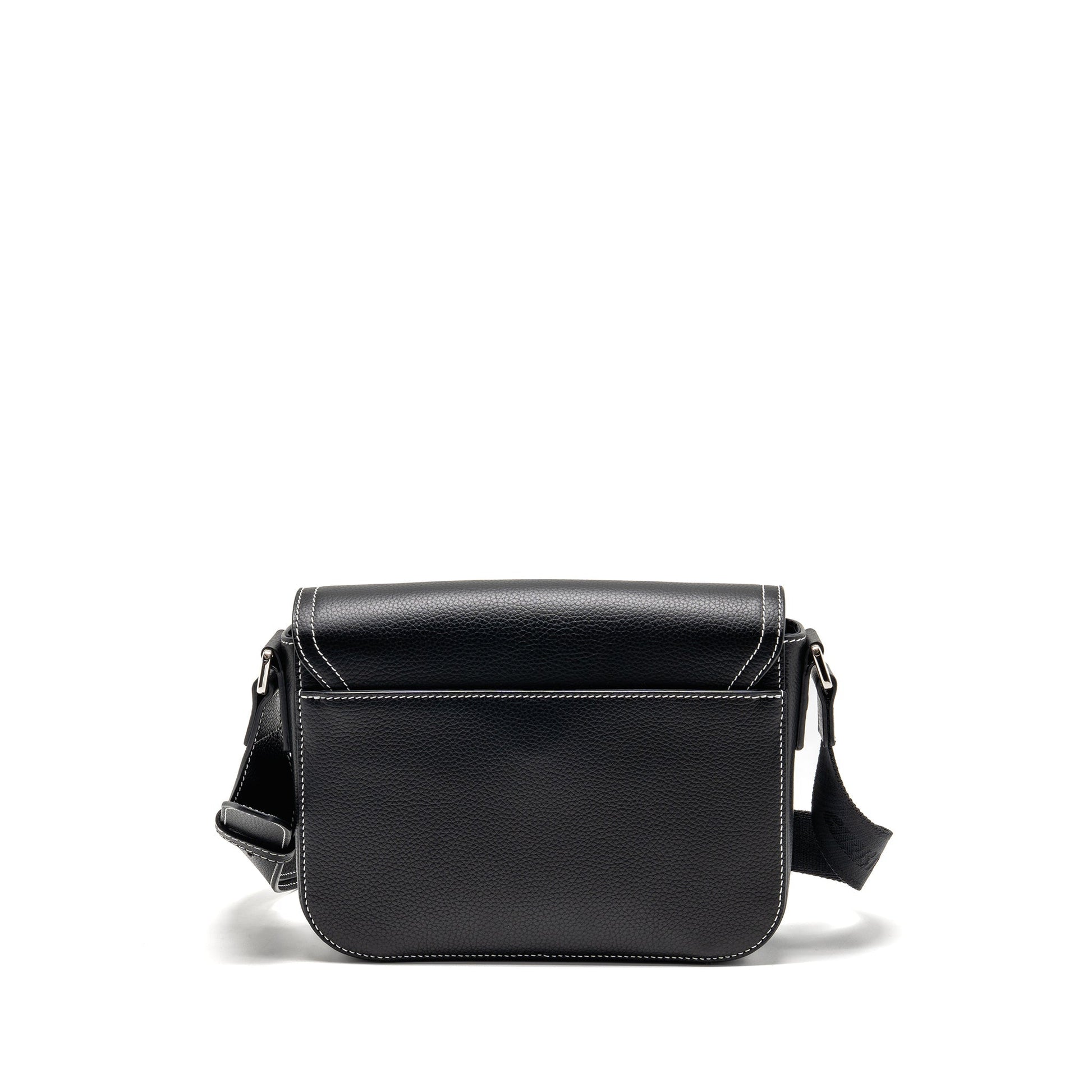 Dior Saddle Messenger Purse Grained Calfskin Handbag Black Medium Travel Bag