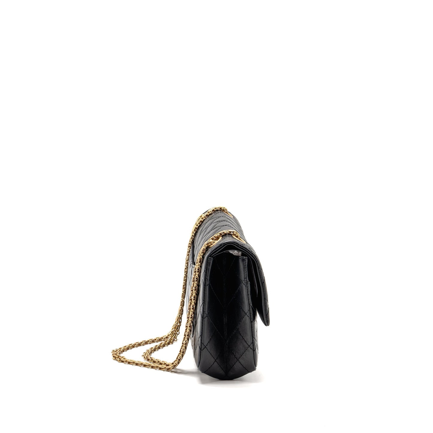 Chanel 2.55 Reissue Flap Aged Calfskin GHW Black Shoulder Bag 10