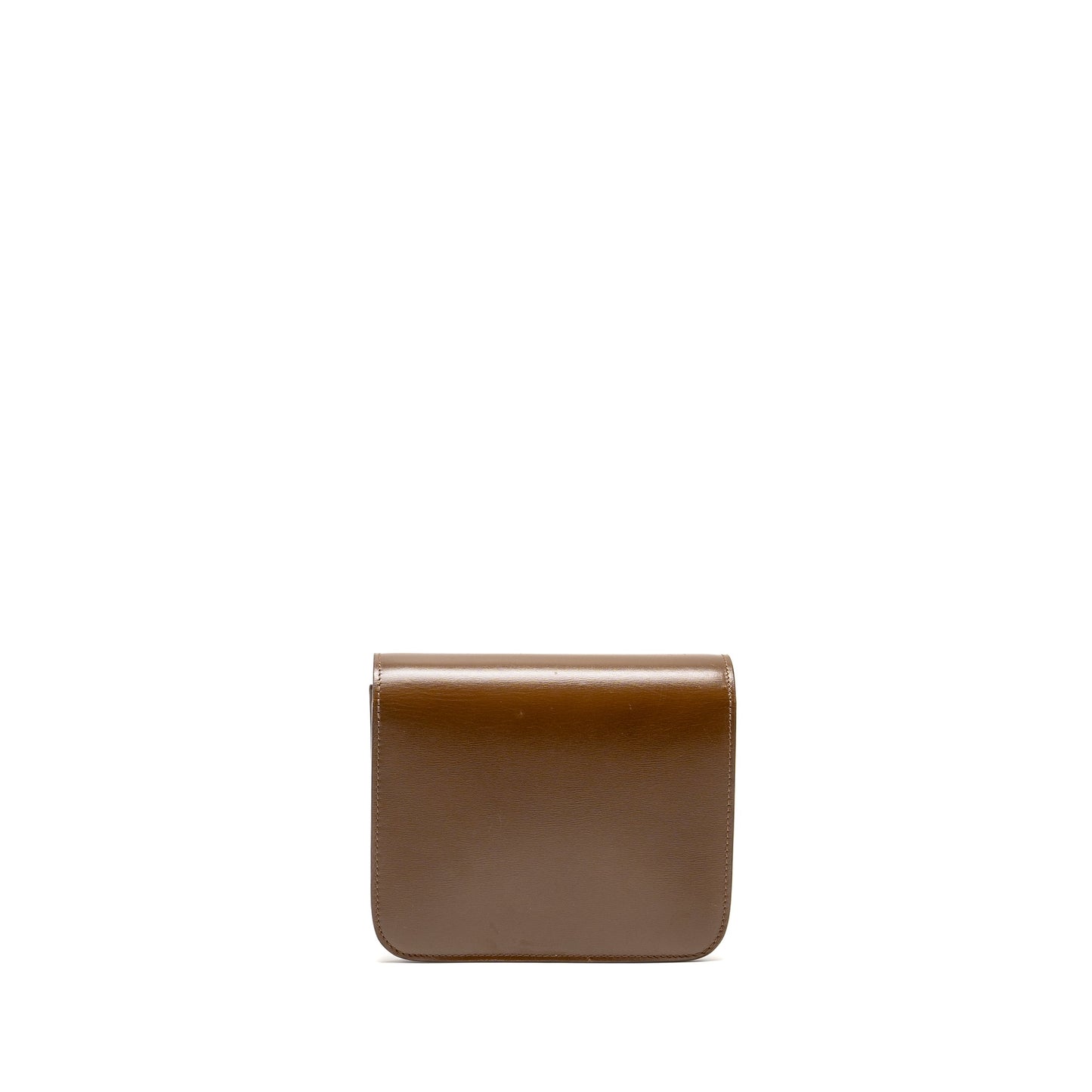 Celine Classic Box Purse Calfskin Camel Handbag Small Travel Bag