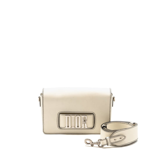 Dior evolution Purse Calfskin Handbag White Flap Travel Bag