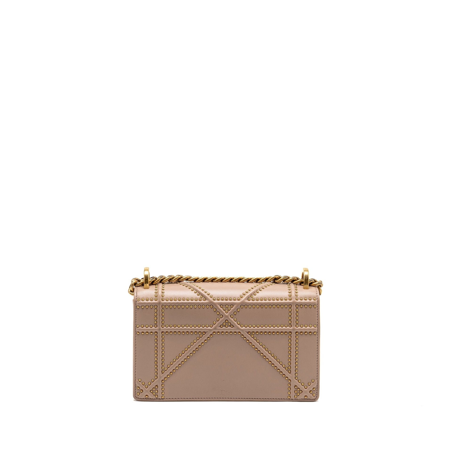 Dior Studded ama Dark Handbag Pink Small Travel Bag