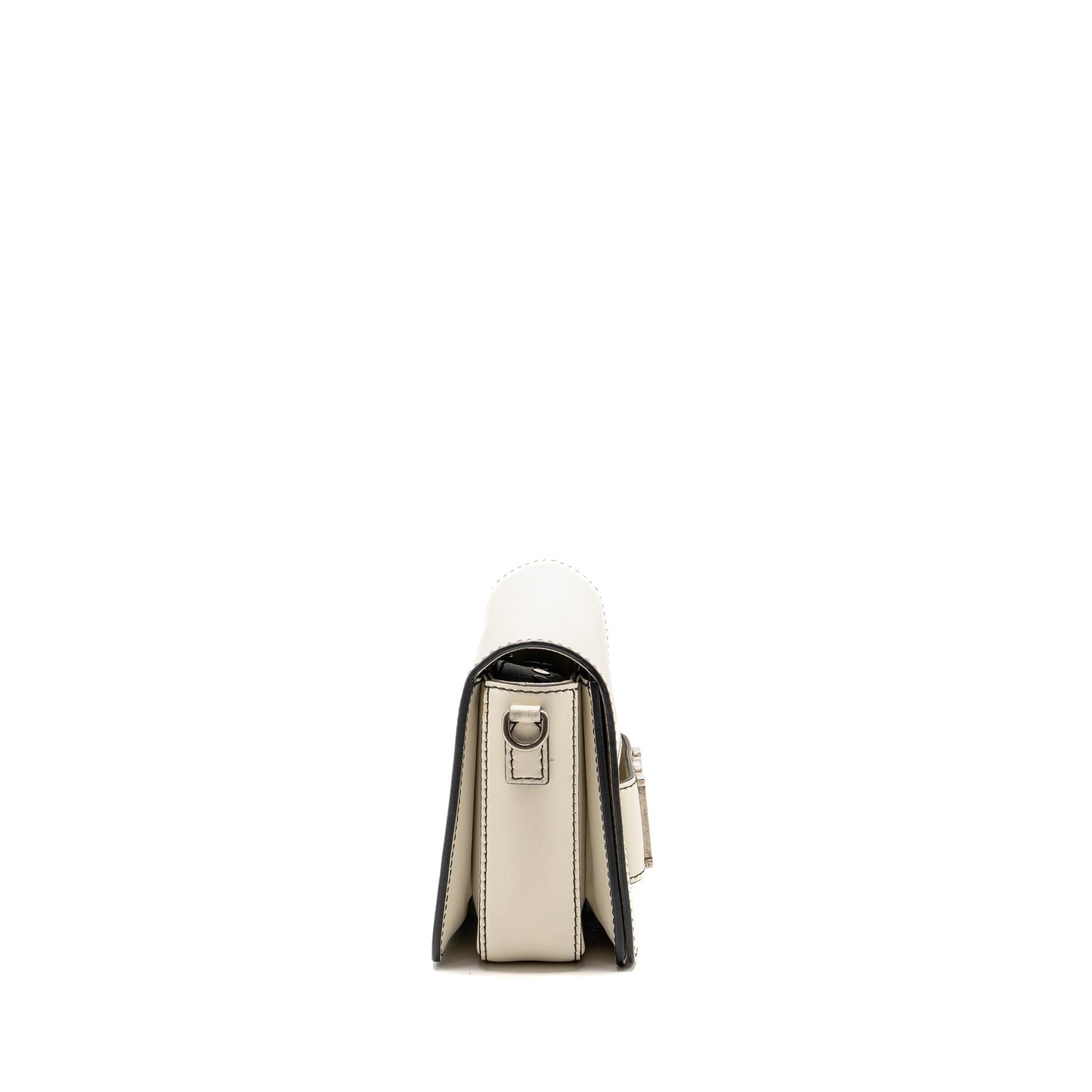 Dior evolution Purse Calfskin Handbag White Flap Travel Bag