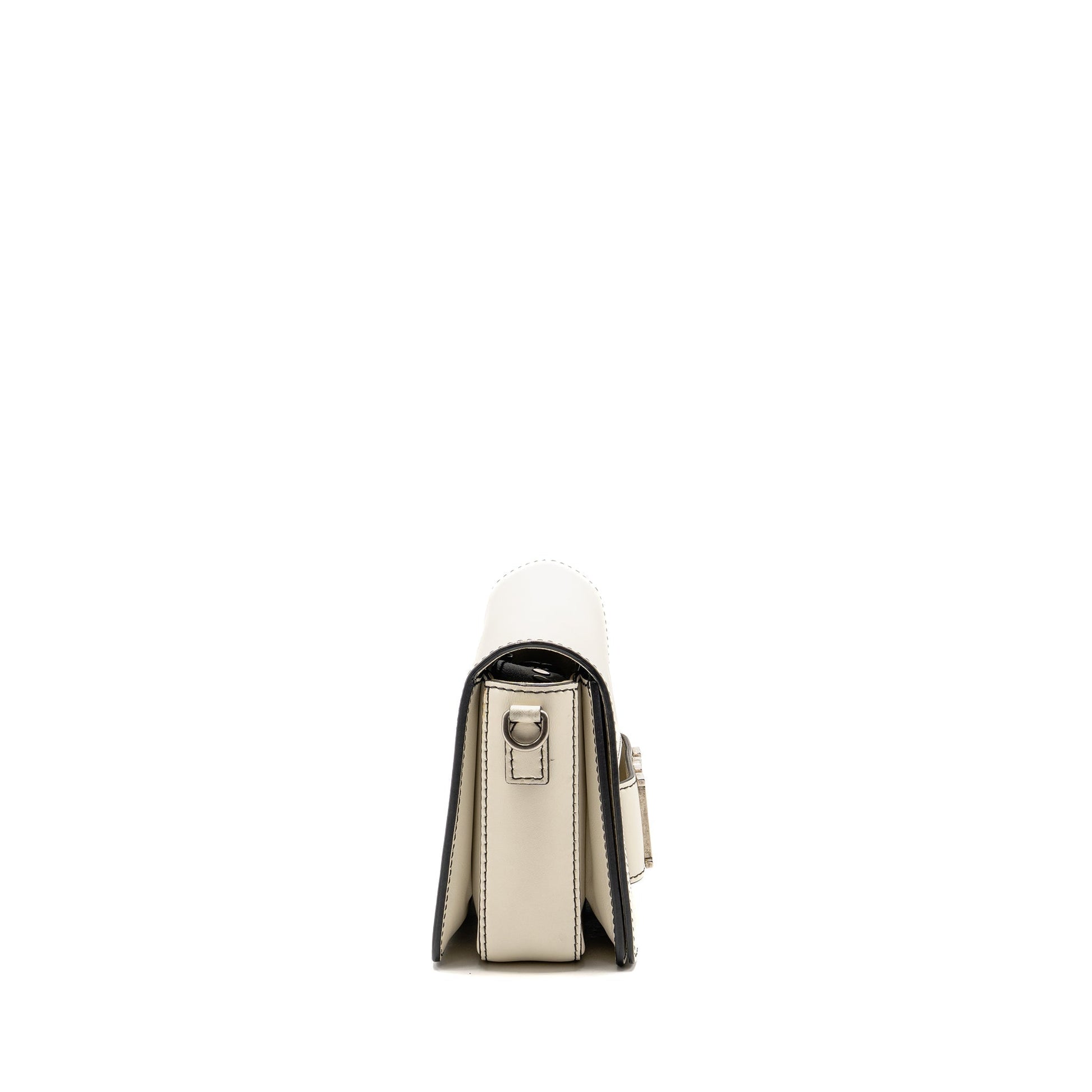 Dior evolution Purse Calfskin Handbag White Flap Travel Bag