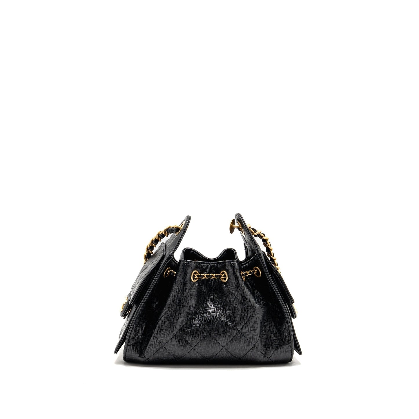 Chanel 25 Caviar GHW Microchip Black Mini Bag 25Bag Black