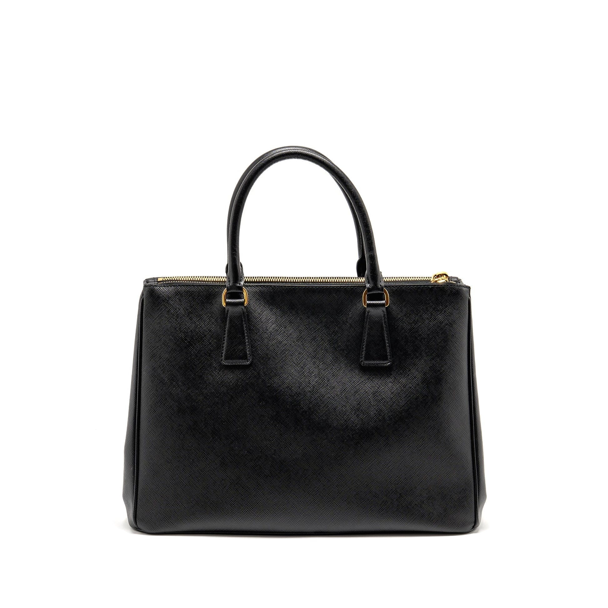 Prada Saffiano Tote Purse Handbag Leather Black Tote Bag 3