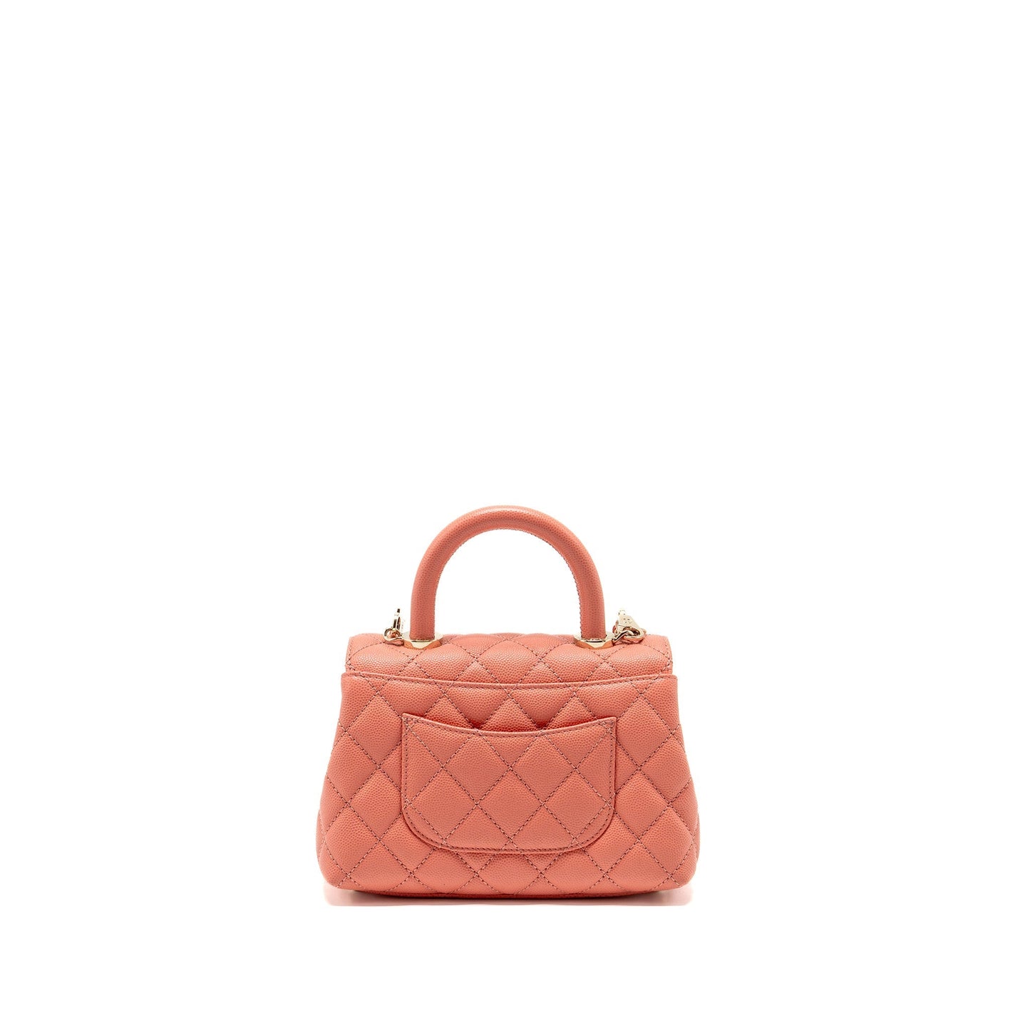 Chanel Coco Handle Caviar LGHW Microchip Pink Mini Bag