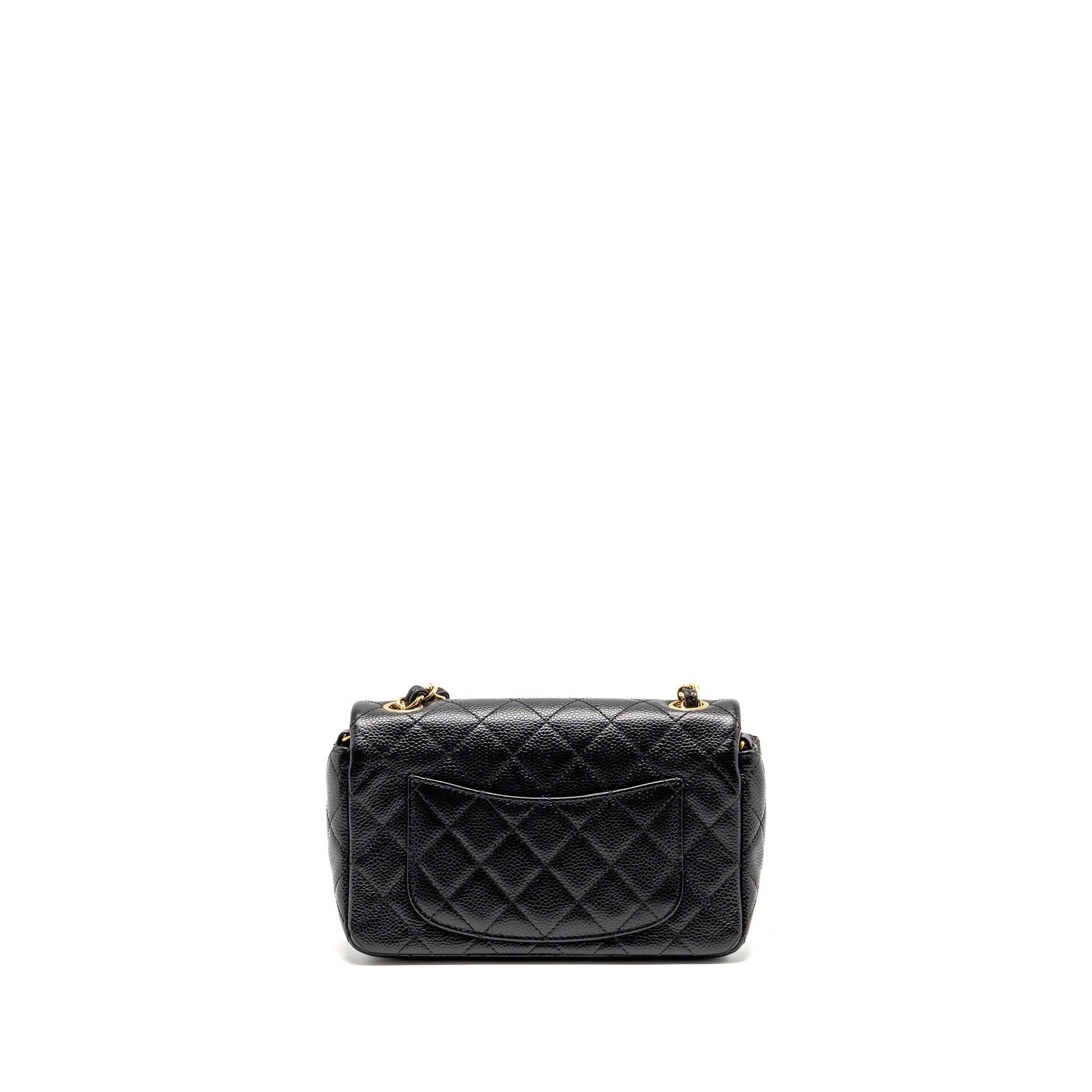 Chanel Rectangular Flap Caviar GHW Black Shoulder Bag