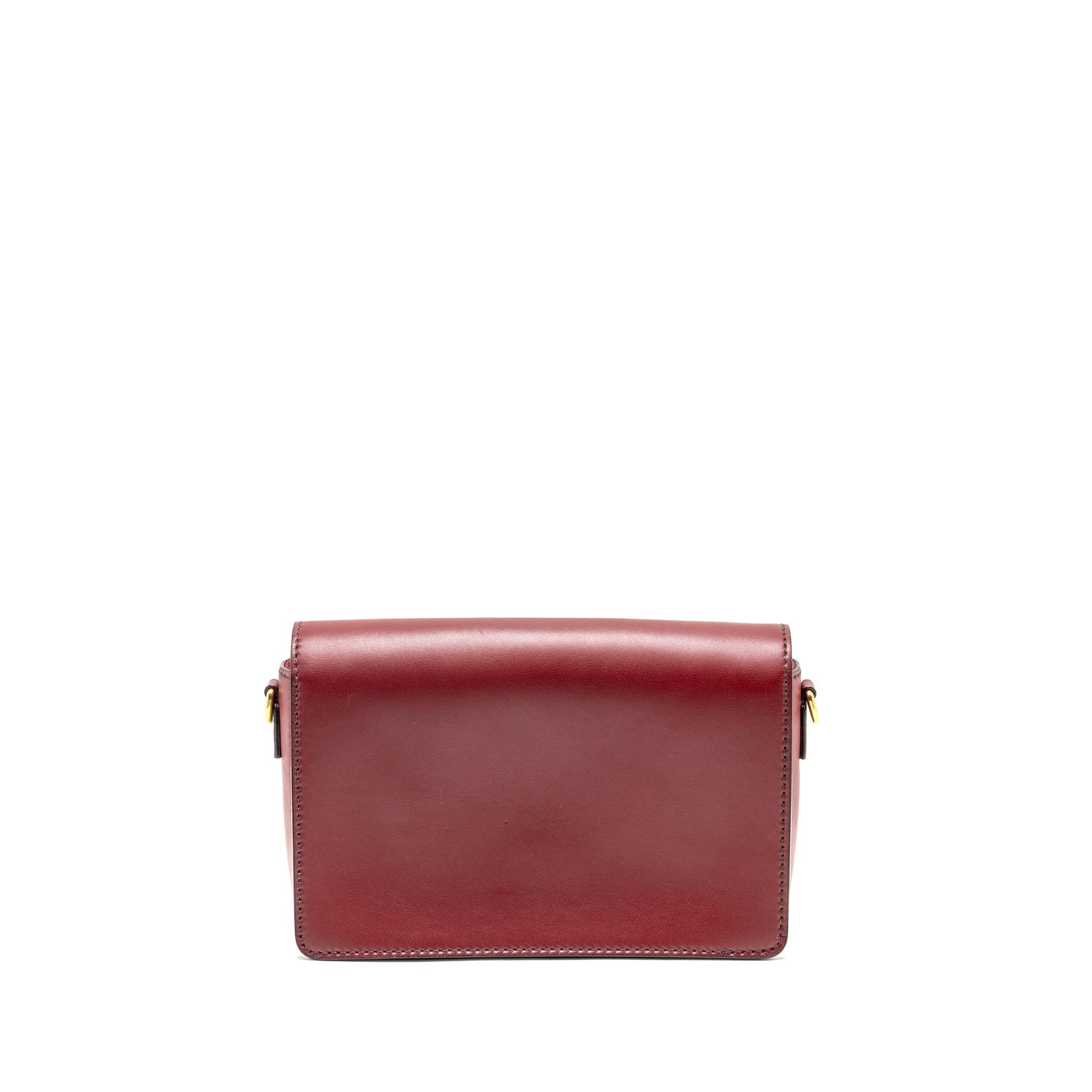 Dior evolution Purse Dark Calfskin Handbag Red Flap Travel Bag