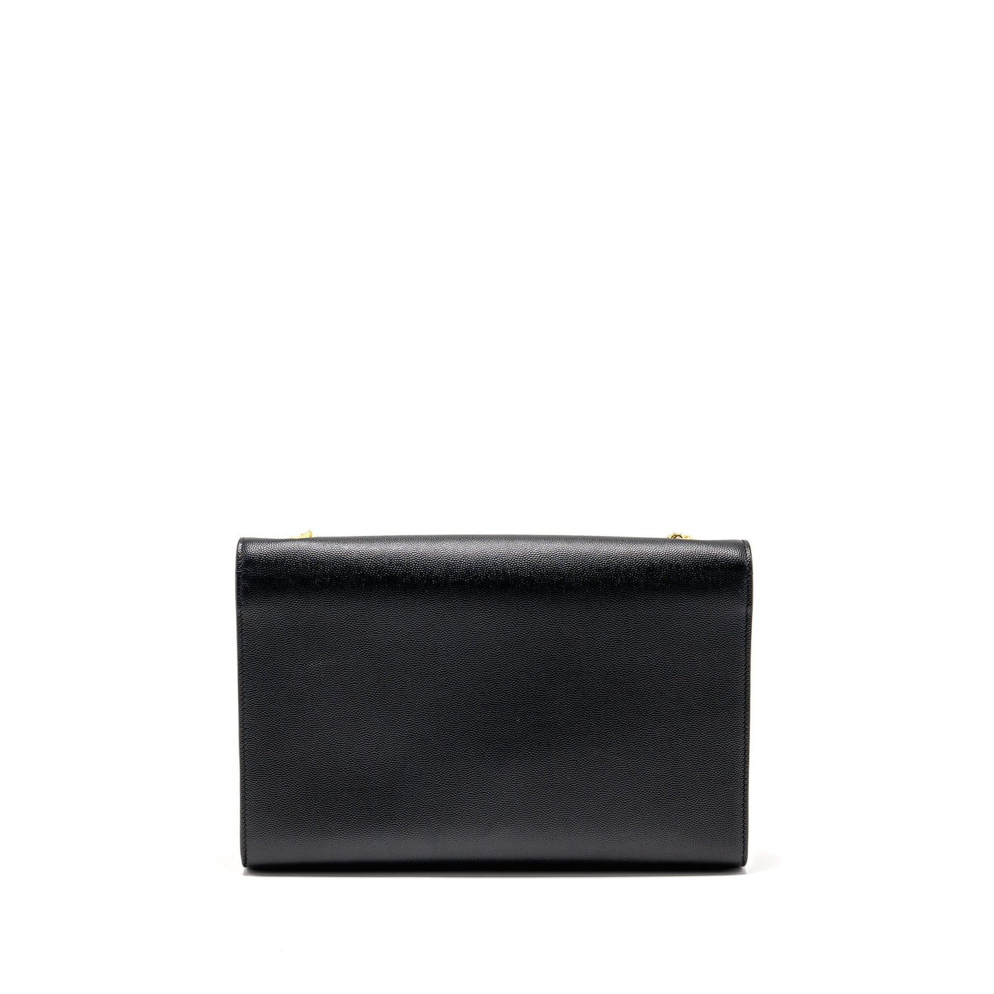 YSL Saint Laurent Saint Laurent Kate Purse Grained Calfskin Travel Black Large Travel Bag