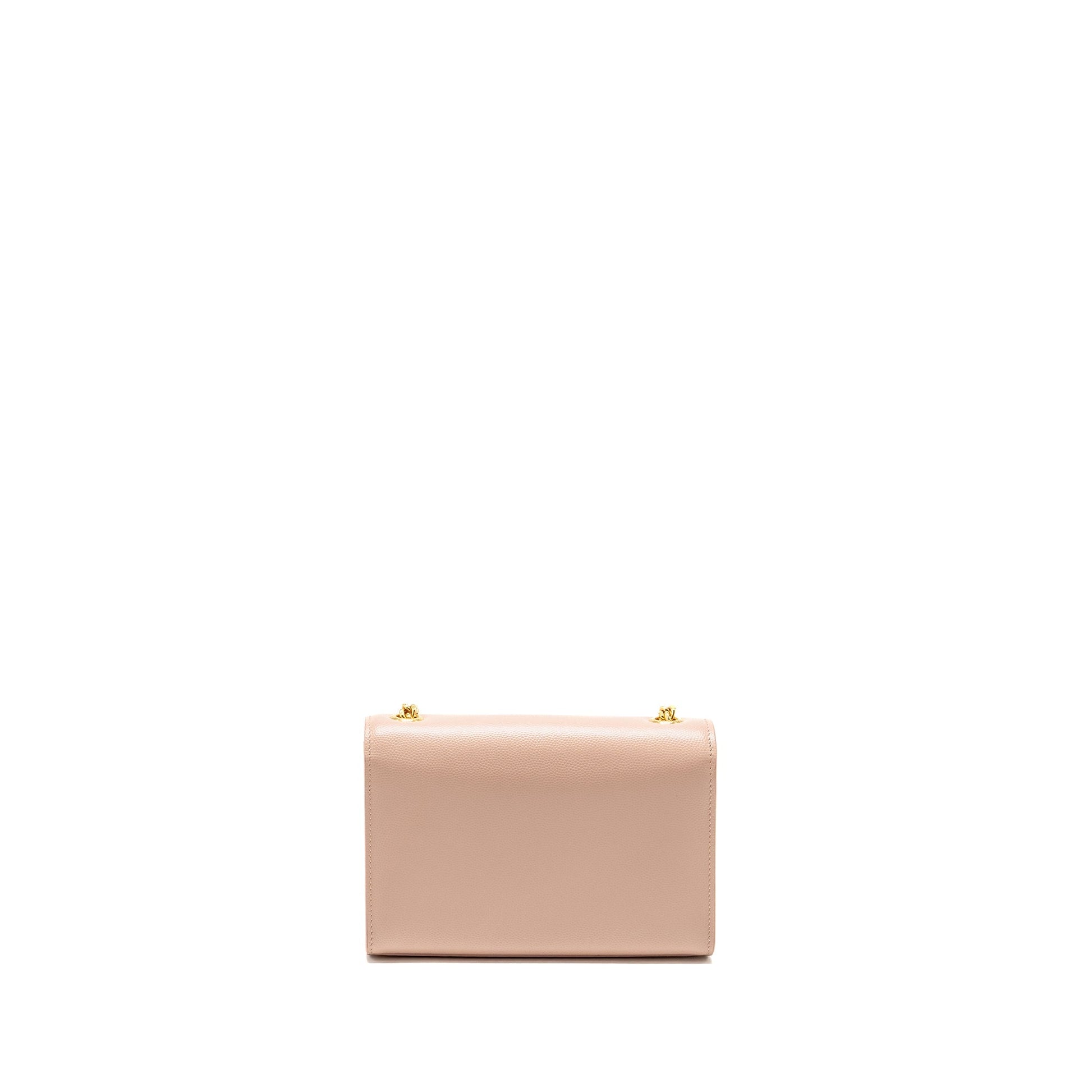 YSL Saint Laurent Purse Calfskin Pale Shoulder Bag Pink Mini