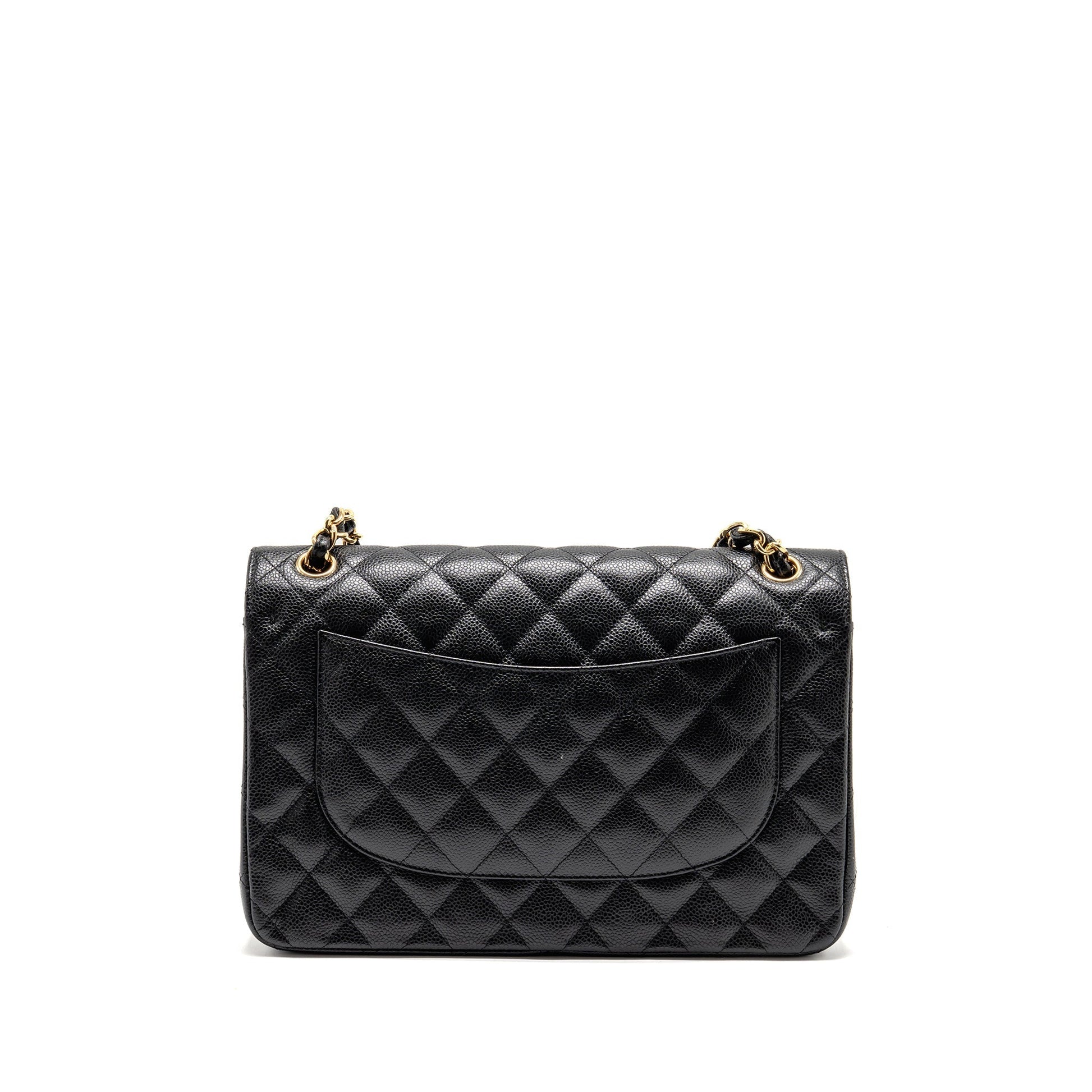 Chanel Jumbo Classic Double Flap Caviar GHW Black Shoulder Bag Ghw 11