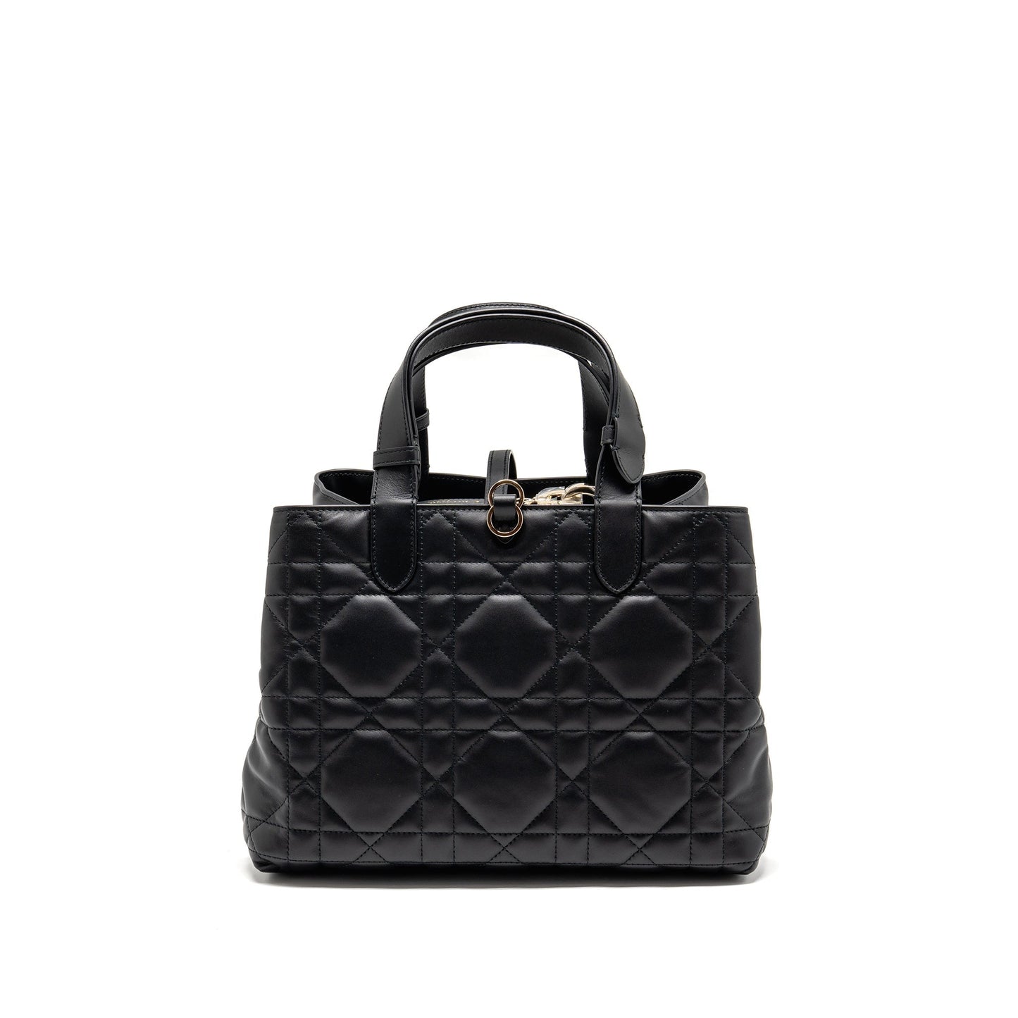 Dior Toujours Tote Purse Macrocannage Calfskin Handbag Black Medium Tote Bag