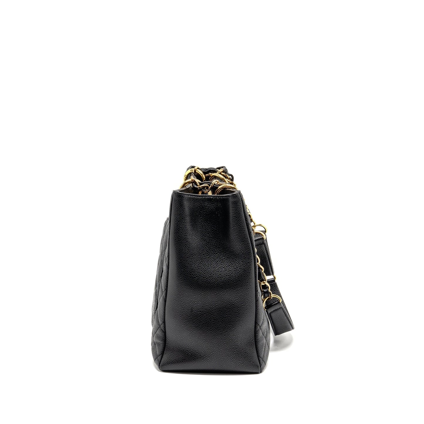 Chanel Grand Shopping Caviar GHW Black Tote Bag Ghw 10