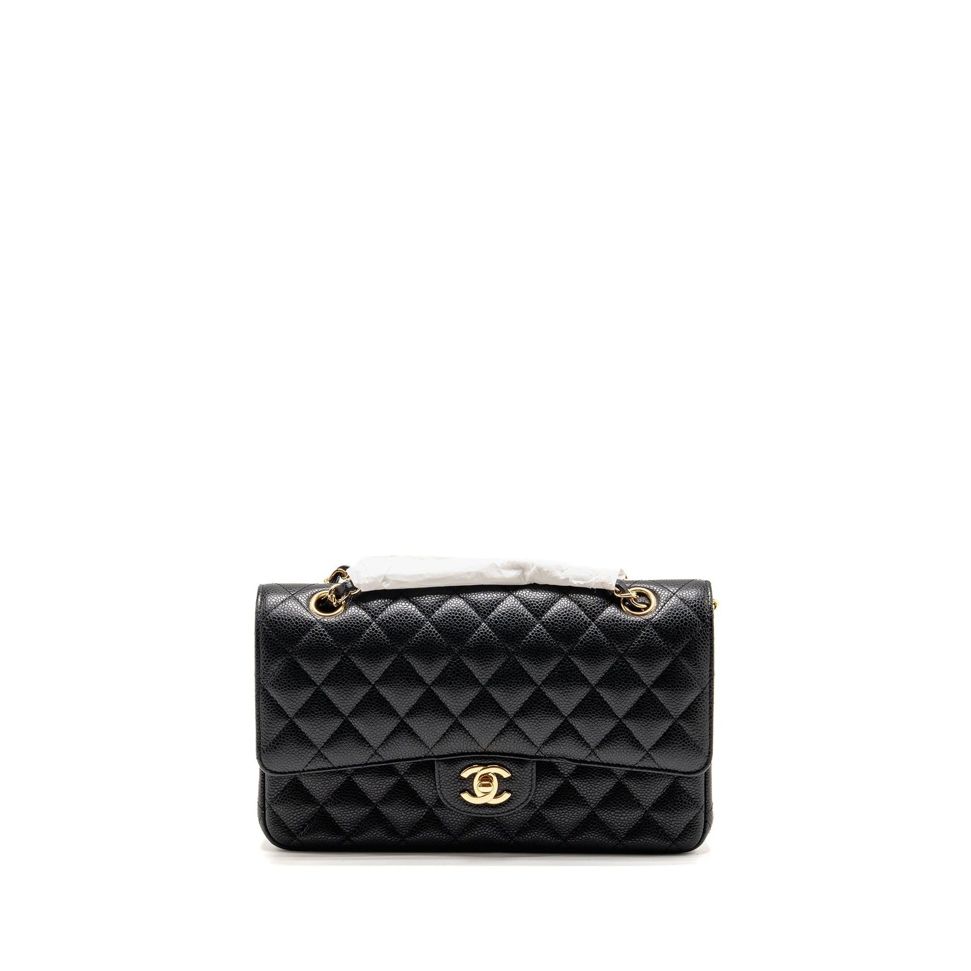Chanel Classic Double Flap Caviar GHW Black Shoulder Bag Ghw 34