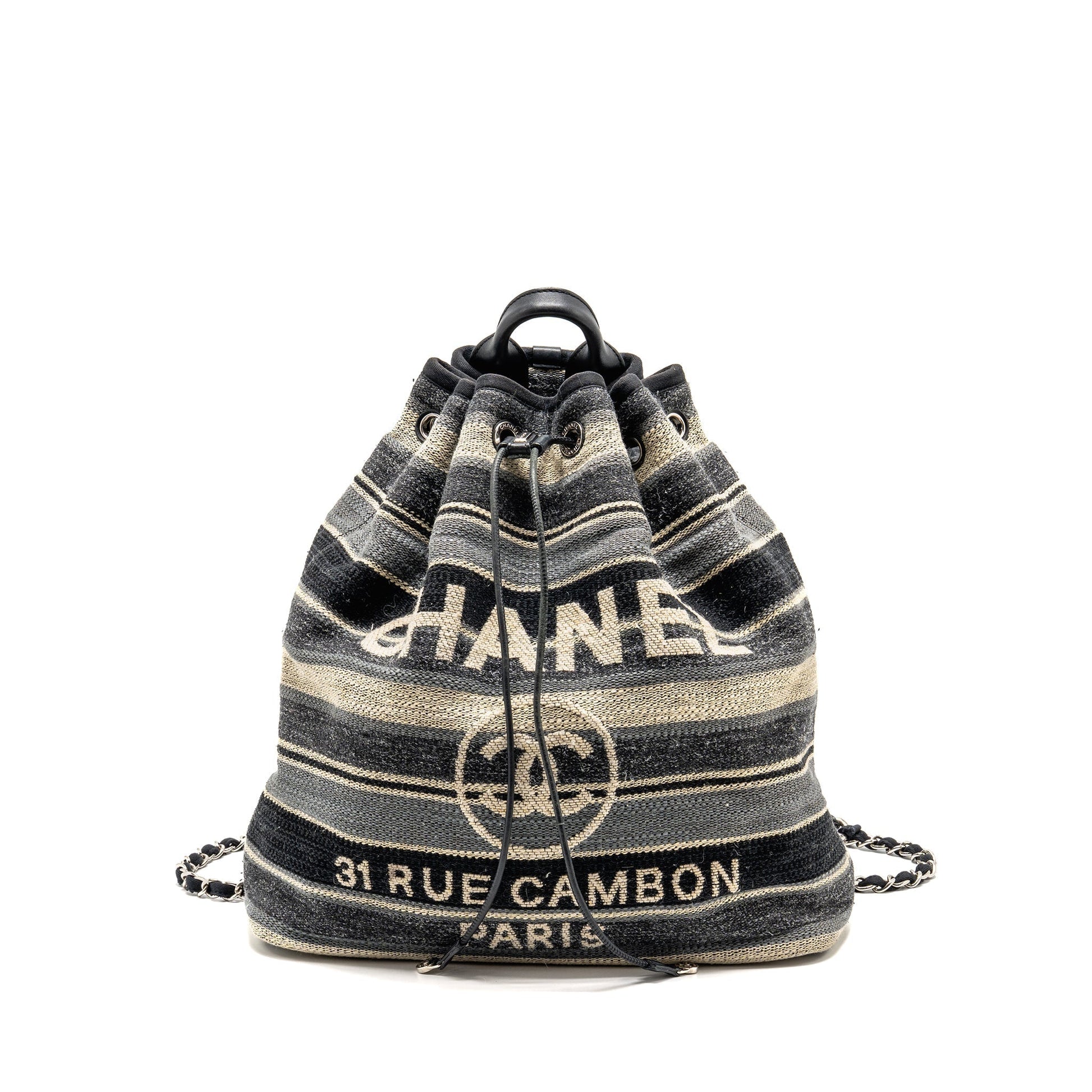 Chanel 31 Rue Cambon Bucket Backpack Fabric Multicolour Bucket Bag