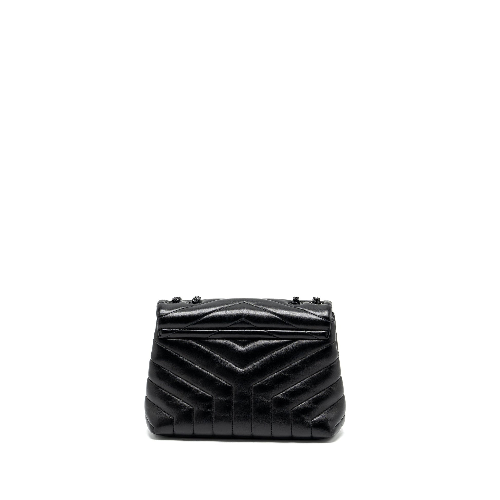YSL Saint Laurent Loulou Purse Calfskin So Travel Bag Black Small