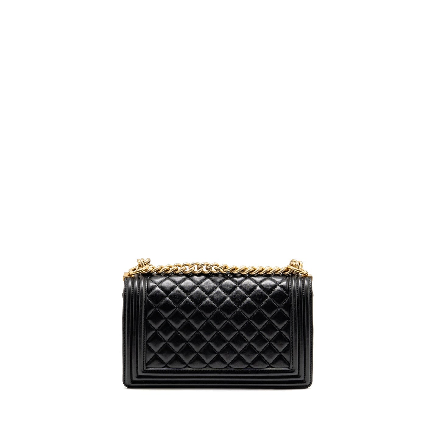 Chanel Boy Lambskin GHW Black Handbag Ghw 1