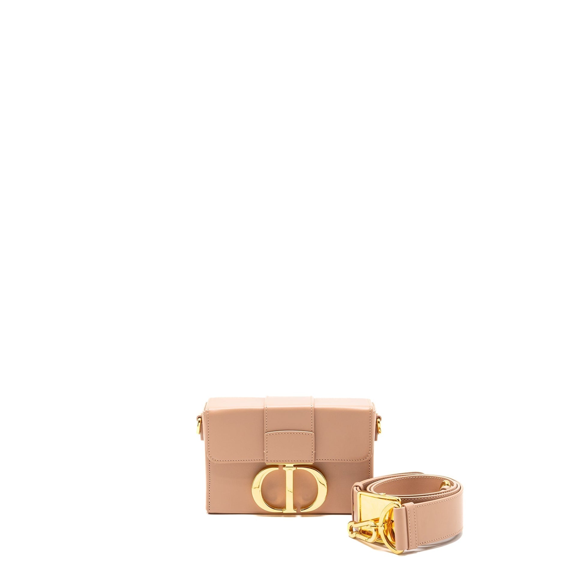 Dior Montaigne Box Calfskin Rose De Ven Handbag Travel Bag