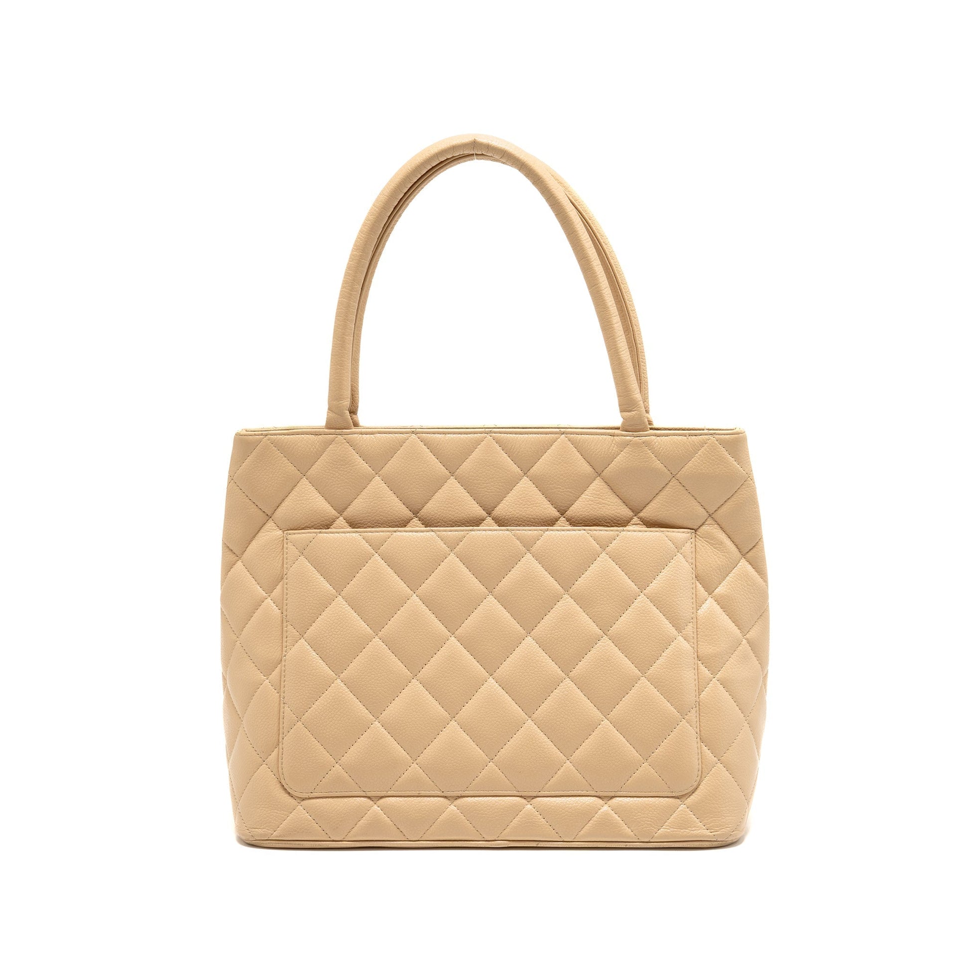 Chanel Medallion Caviar GHW Beige Tote Bag Ghw 1