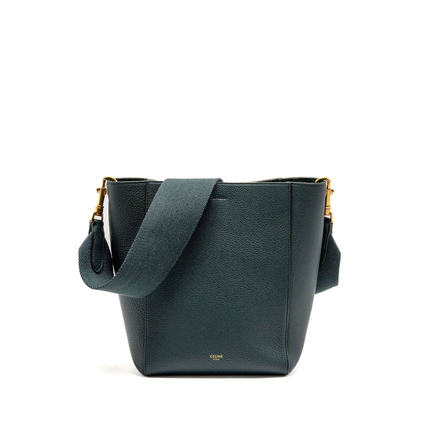 Celine Sangle Purse Soft Grained Calfskin Amazone Handbag Small Bucket Bucket Bag