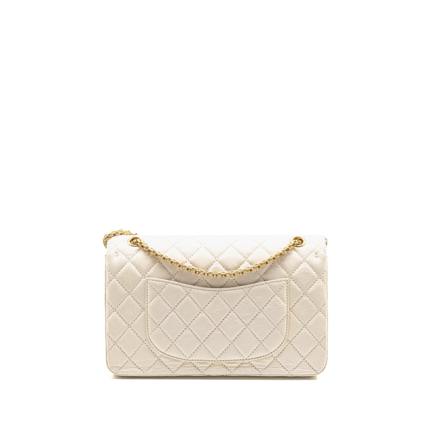 Chanel 2.55 226 Reissue Double Flap Aged White Shoulder Bag