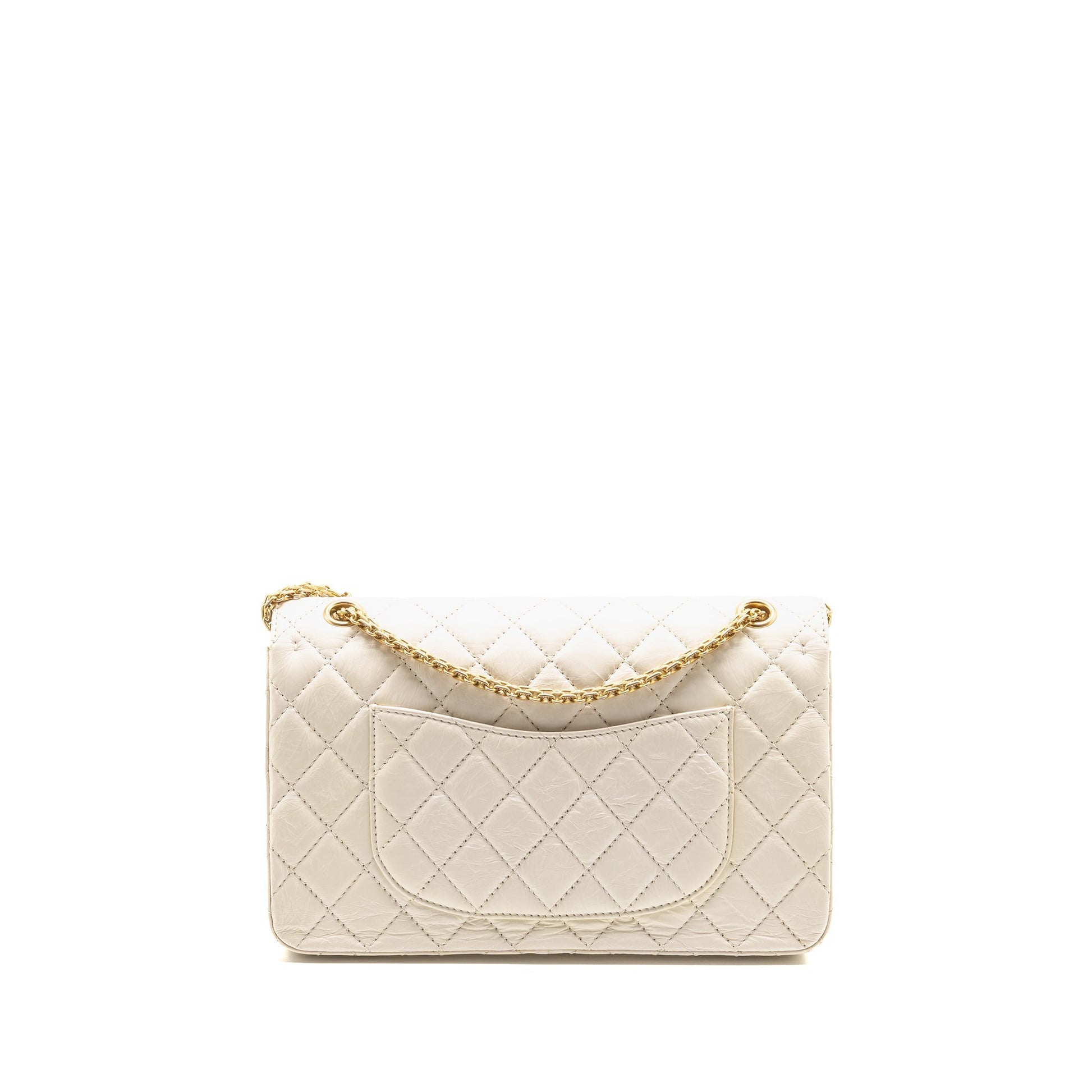 Chanel 2.55 226 Reissue Double Flap Aged White Shoulder Bag