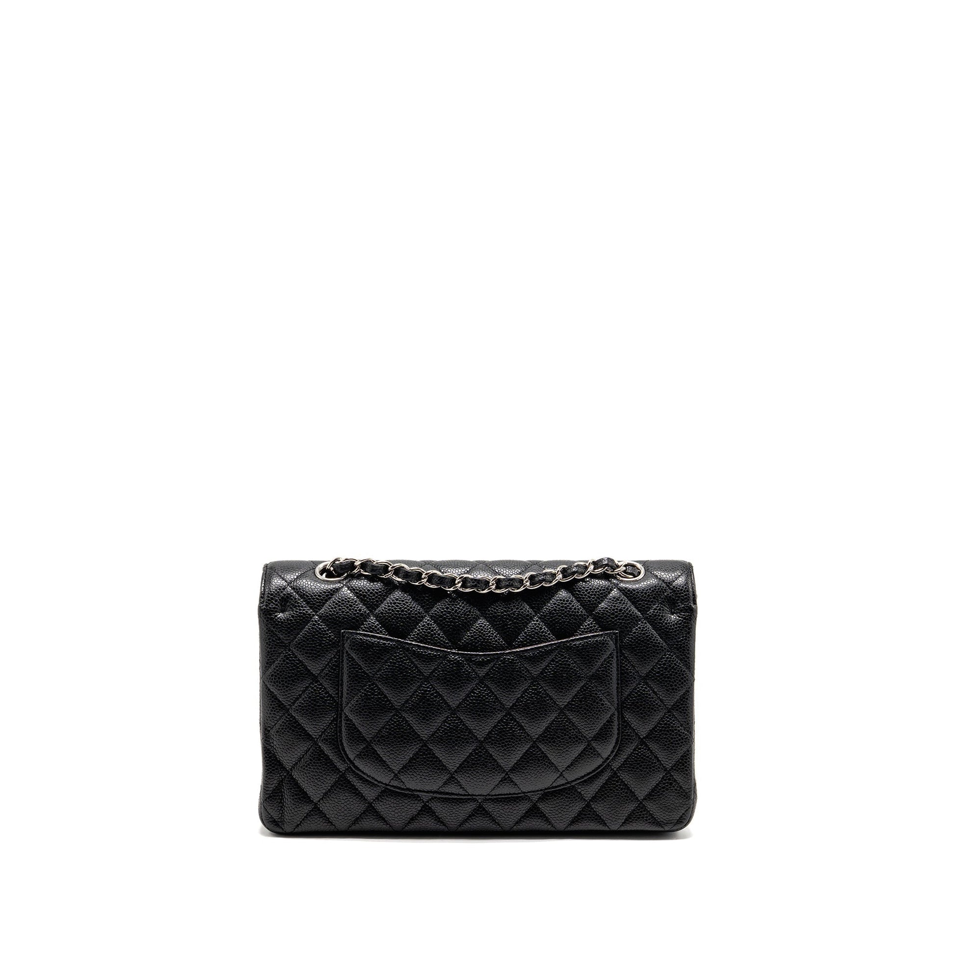 Chanel Classic Double Flap Caviar SHW Black Shoulder Bag Shw 14