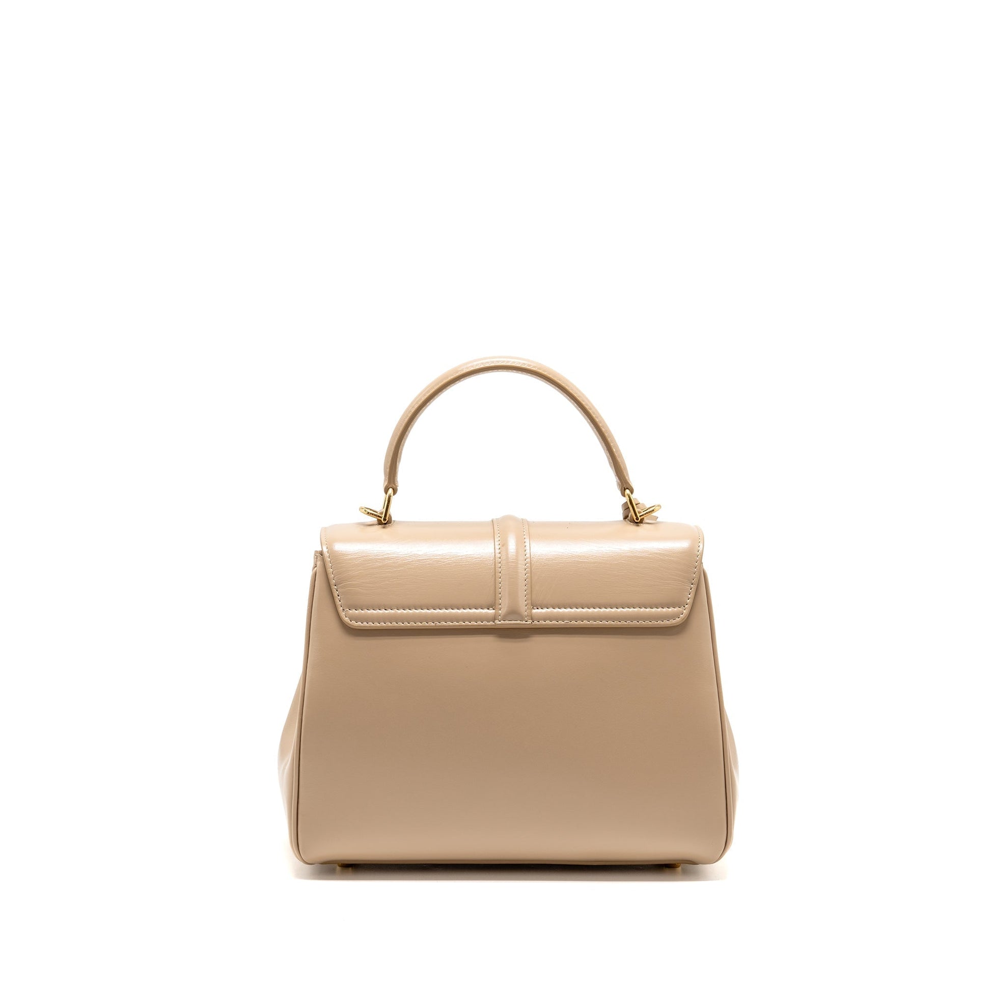 Celine Soft Purse Calfskin Handbag Beige Small Travel Bag