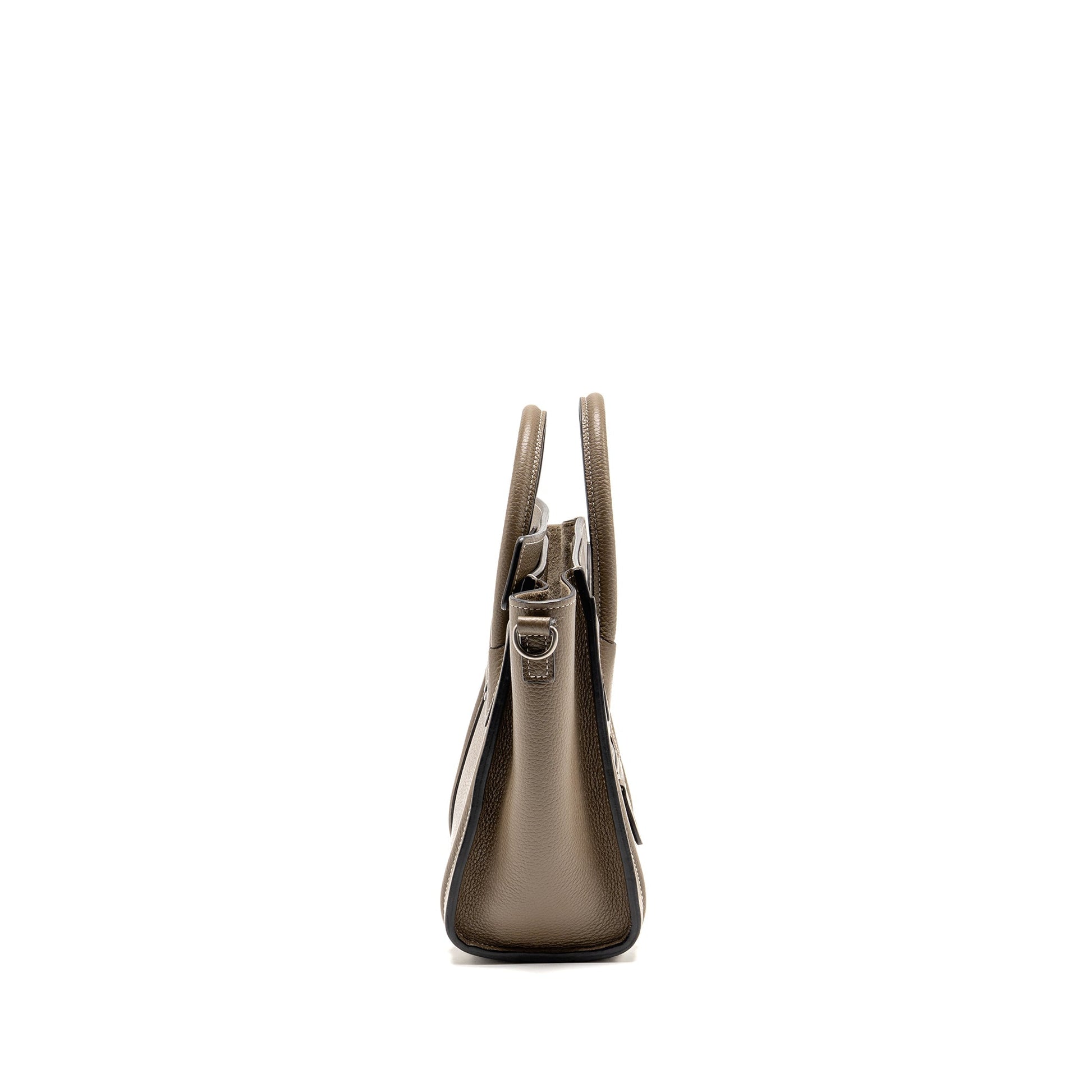 Celine Nano Luggage Purse Calfskin Grey Handbag Travel Bag
