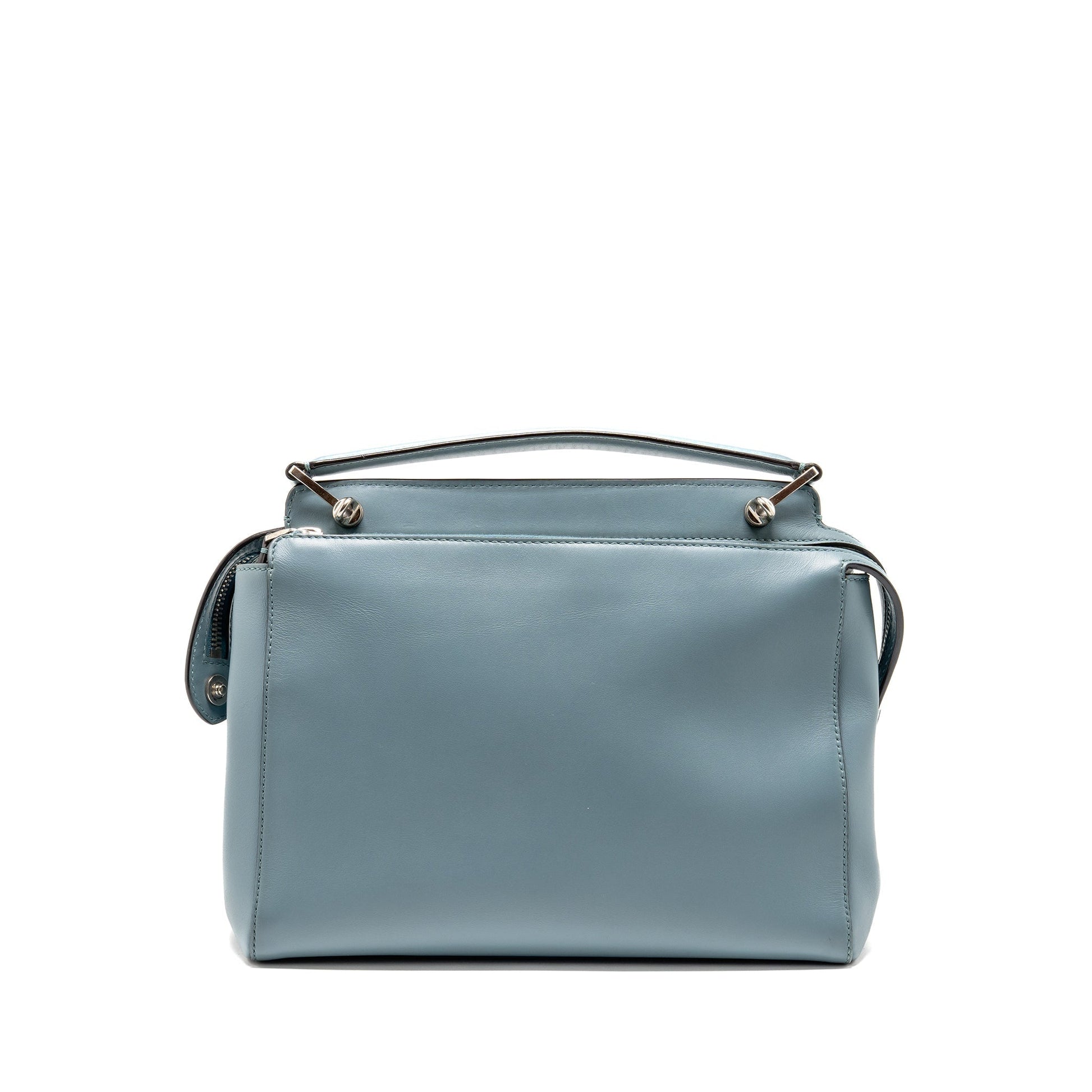 Fendi Dotcom Purse Calfskin Blue Travel Bag