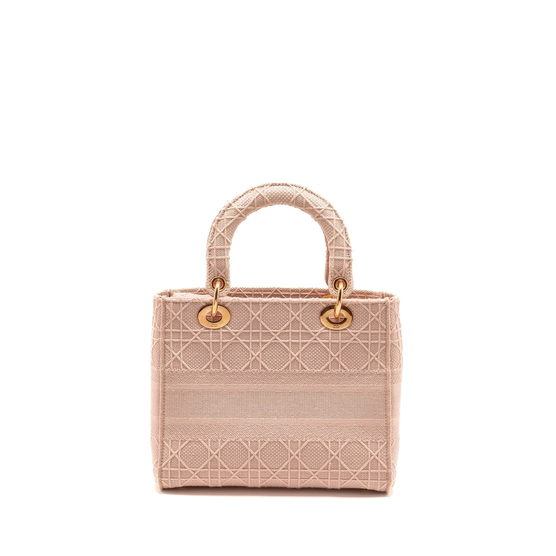Dior Lady D Lite Purse Cannage Embroidery Rosewood Medium Travel Bag