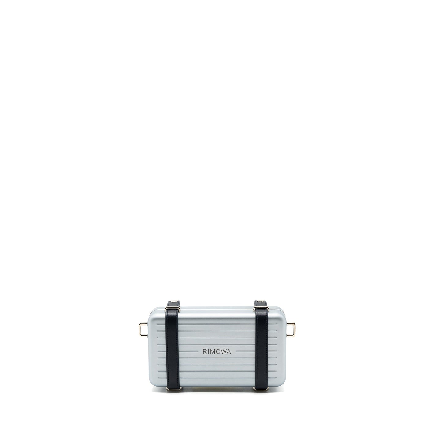 Dior X Rimowa Clutch Trunk Purse Aluminium Calfskin Black Silver Clutch Bag