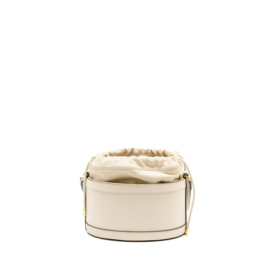 Gucci Horsebit Tote Bag Calfskin White Bucket