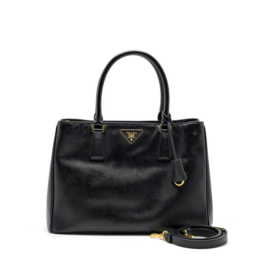 Prada Saffiano Tote Purse Handbag Leather Black Tote Bag Black Handbag