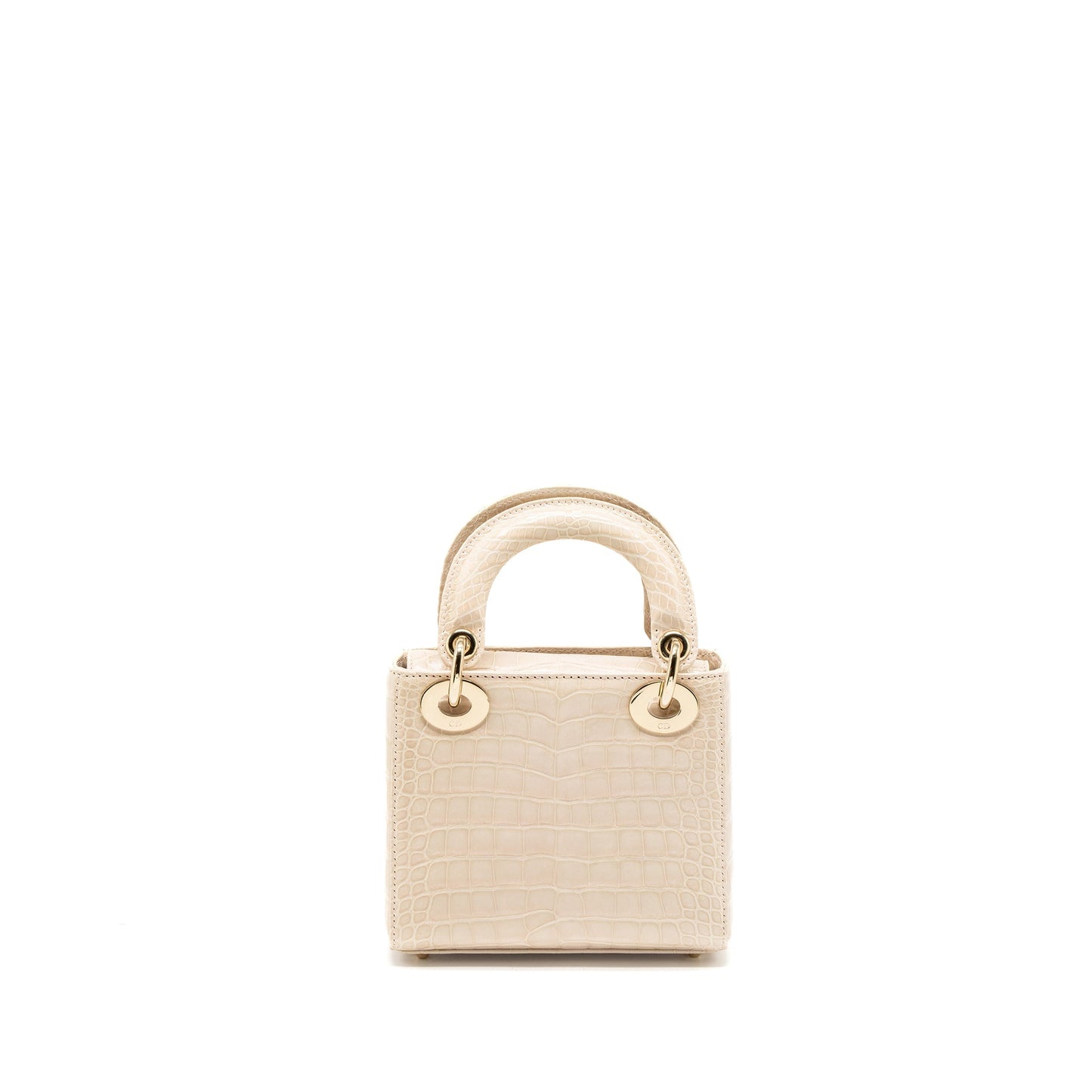 Dior Lady Alligator Mississippiensis Light Handbag Pink Mini Travel Bag