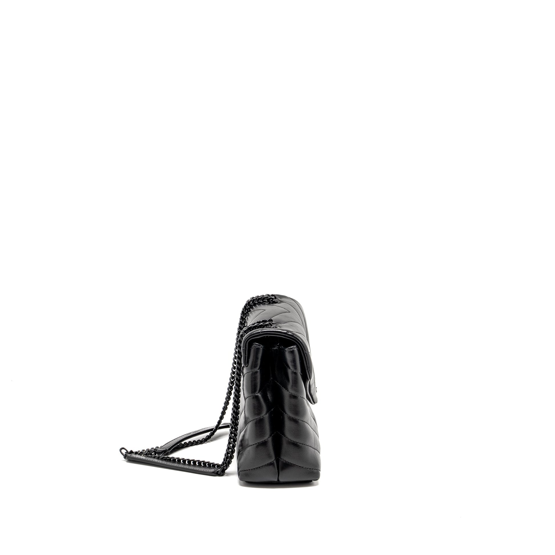 YSL Saint Laurent Loulou Purse Calfskin Black Small Travel Bag