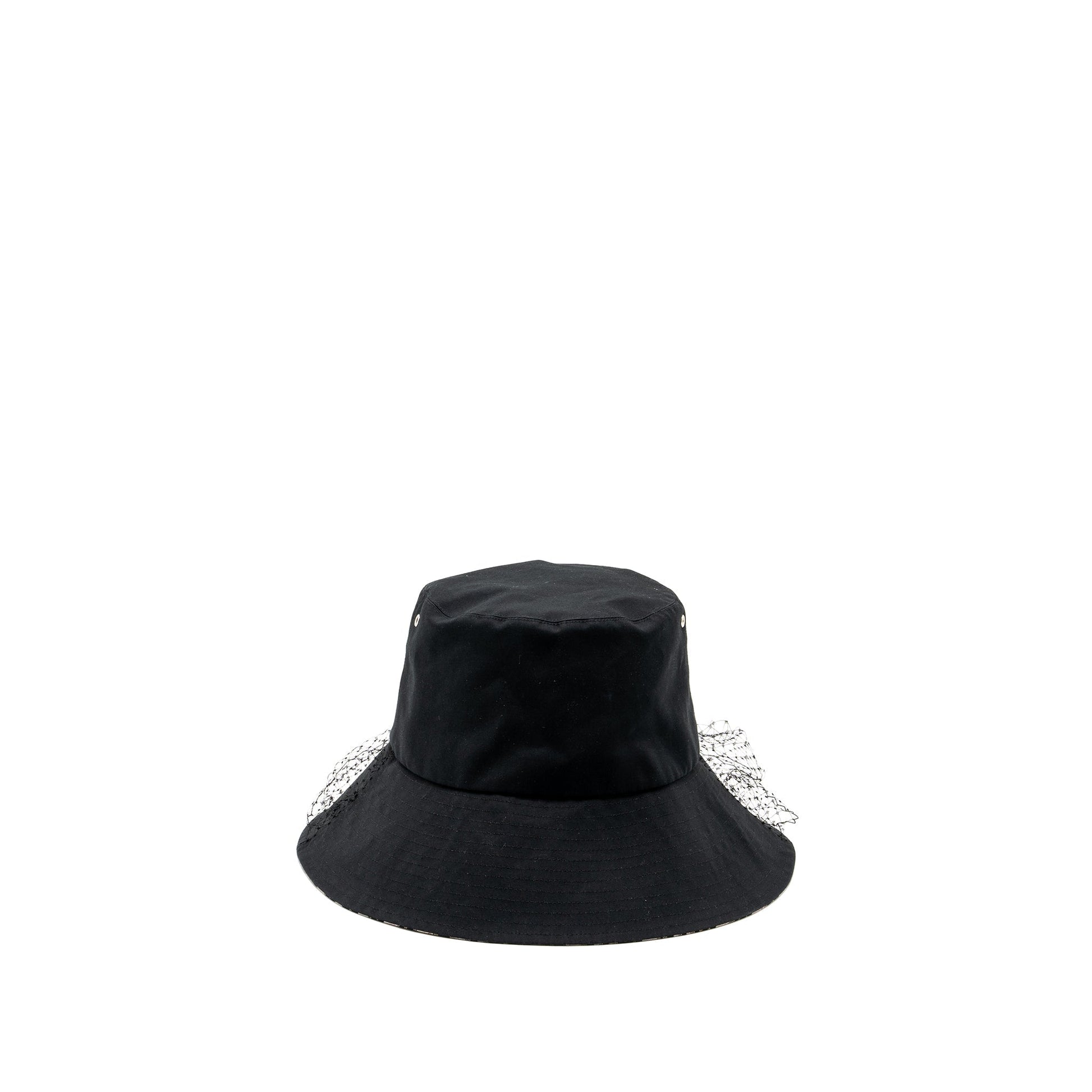 Dior Size Teddy D Brim Hat With Veil Black Large Travel Bag