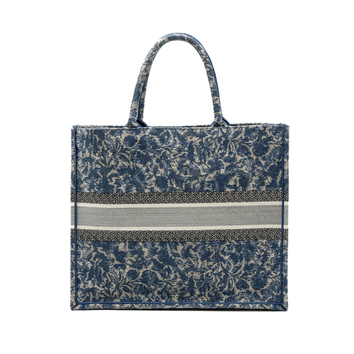 Dior Book Tote Limited Print Grey Multicolour Handbag Canvas Blue Tote Bag