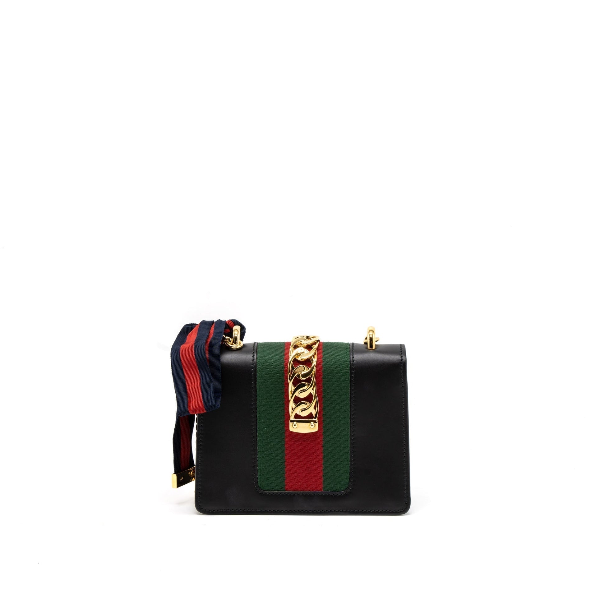 Gucci Sylvie Bag Calfskin Black Mini Travel Bag