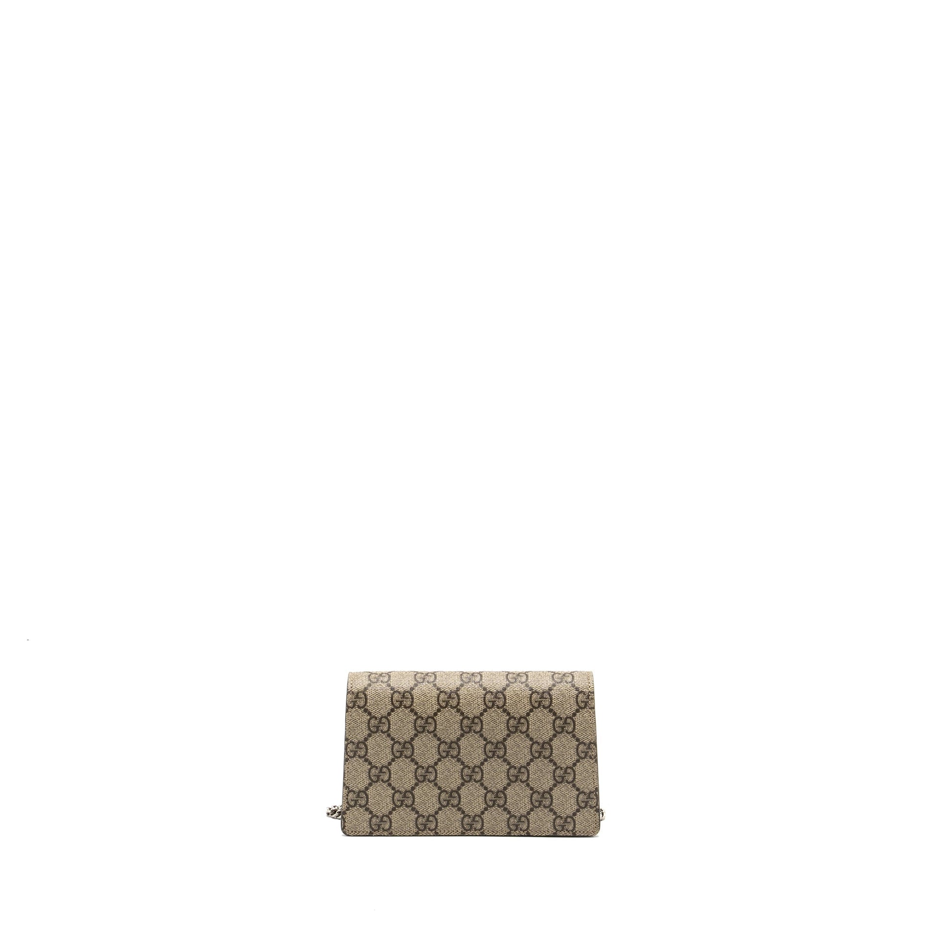Gucci Super Mini Dionysus Supreme Shw Handbag Canvas Suede Travel Bag