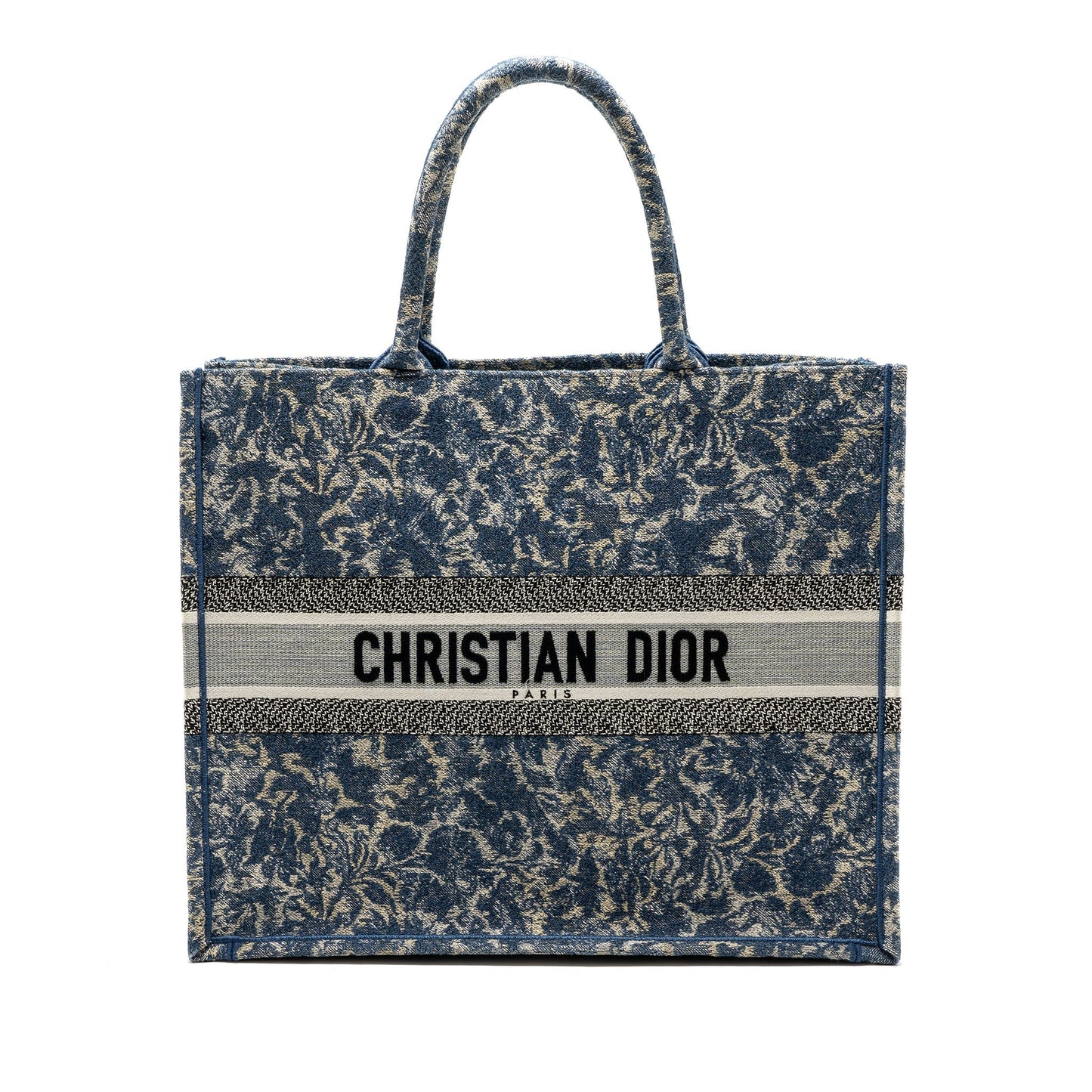Dior Book Tote Limited Print Grey Multicolour Handbag Canvas Blue Tote Bag