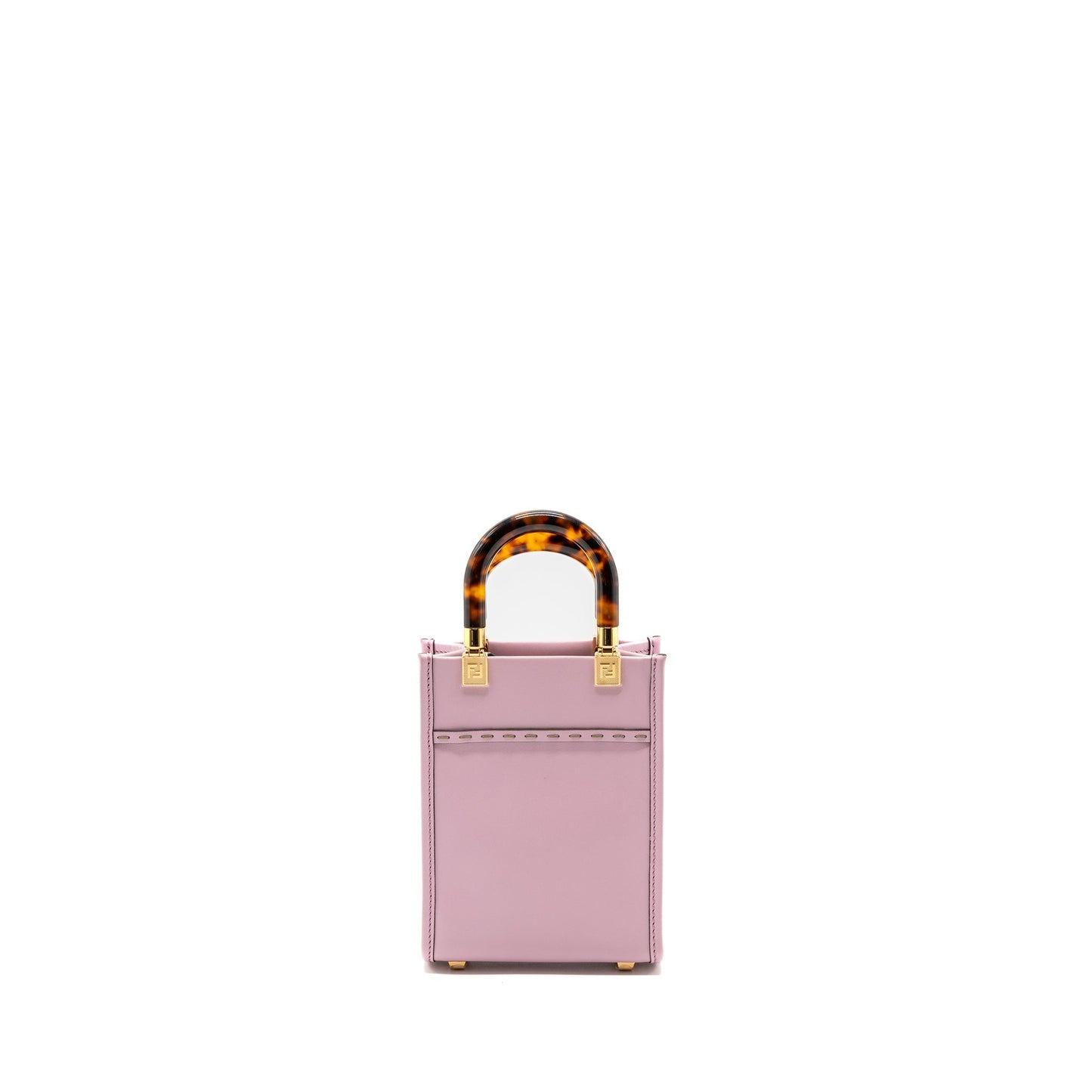 Fendi Sunshine Shopper Purse Leather Pink Mini Travel Bag