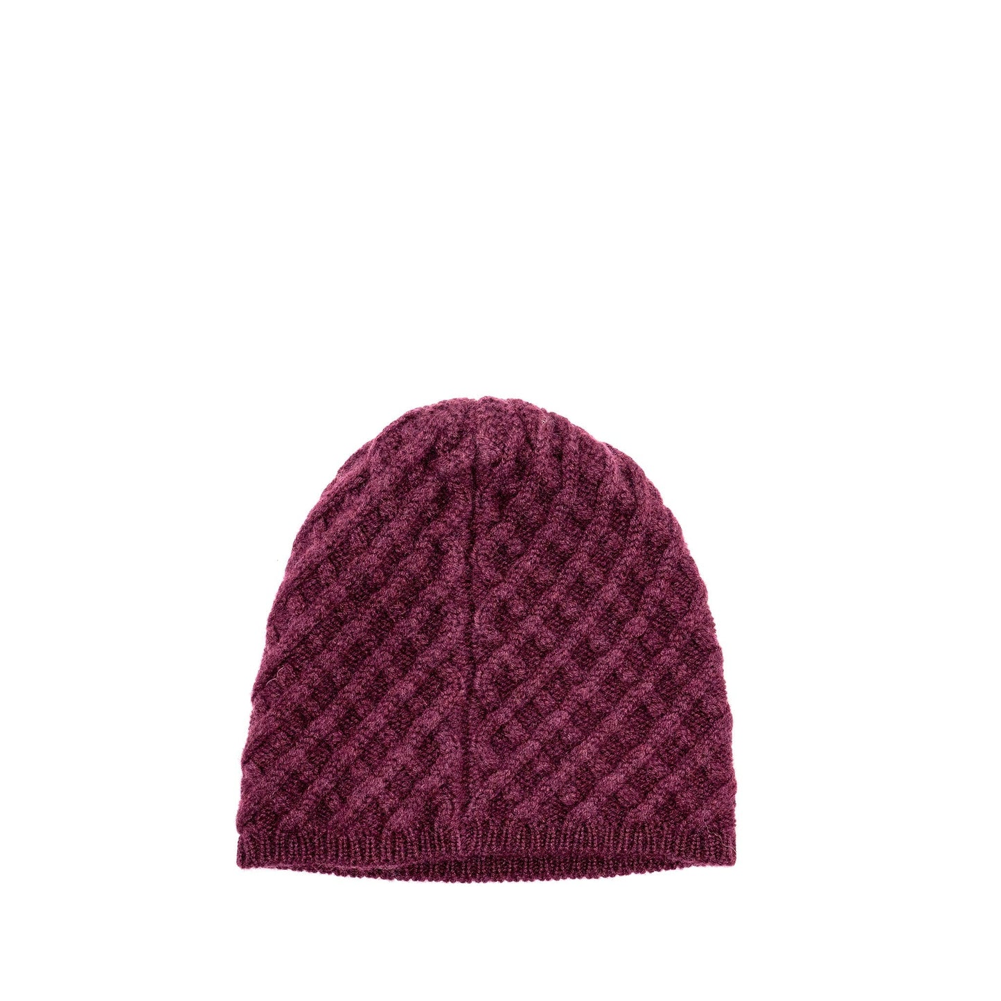 Chanel beanie hat cashmere burgundy navy