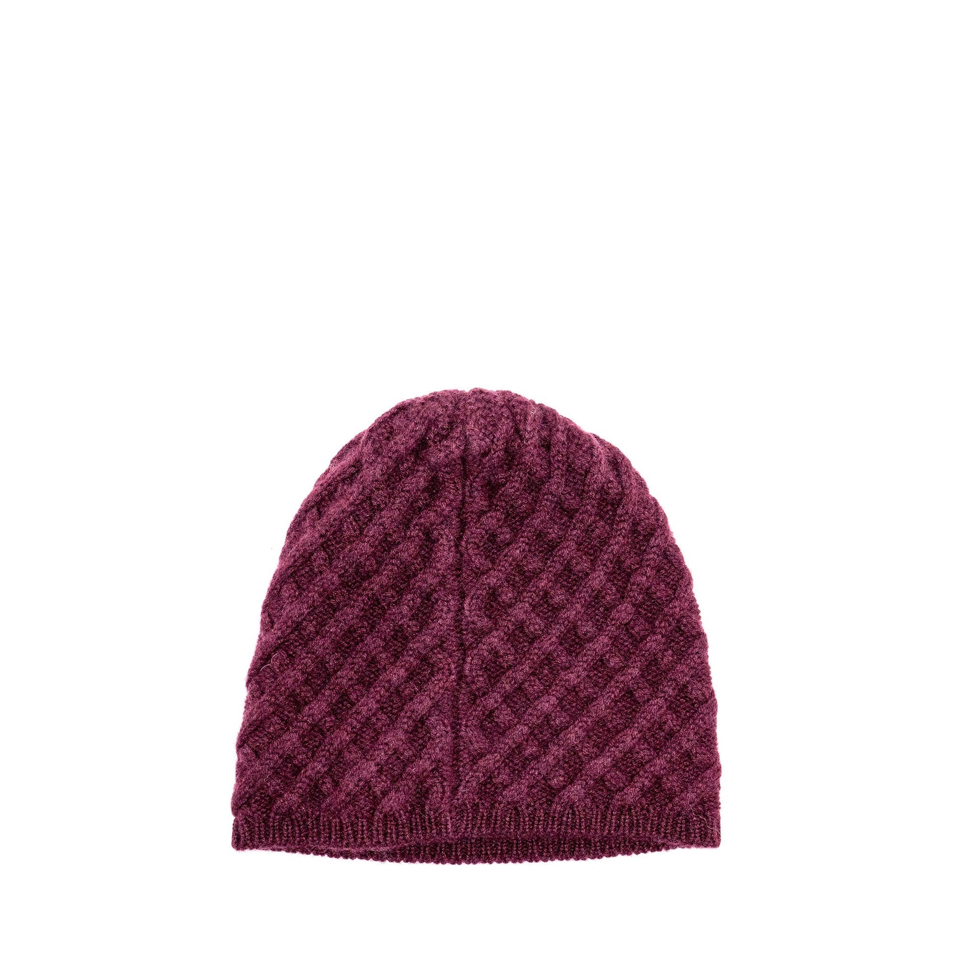 Chanel beanie hat cashmere burgundy navy