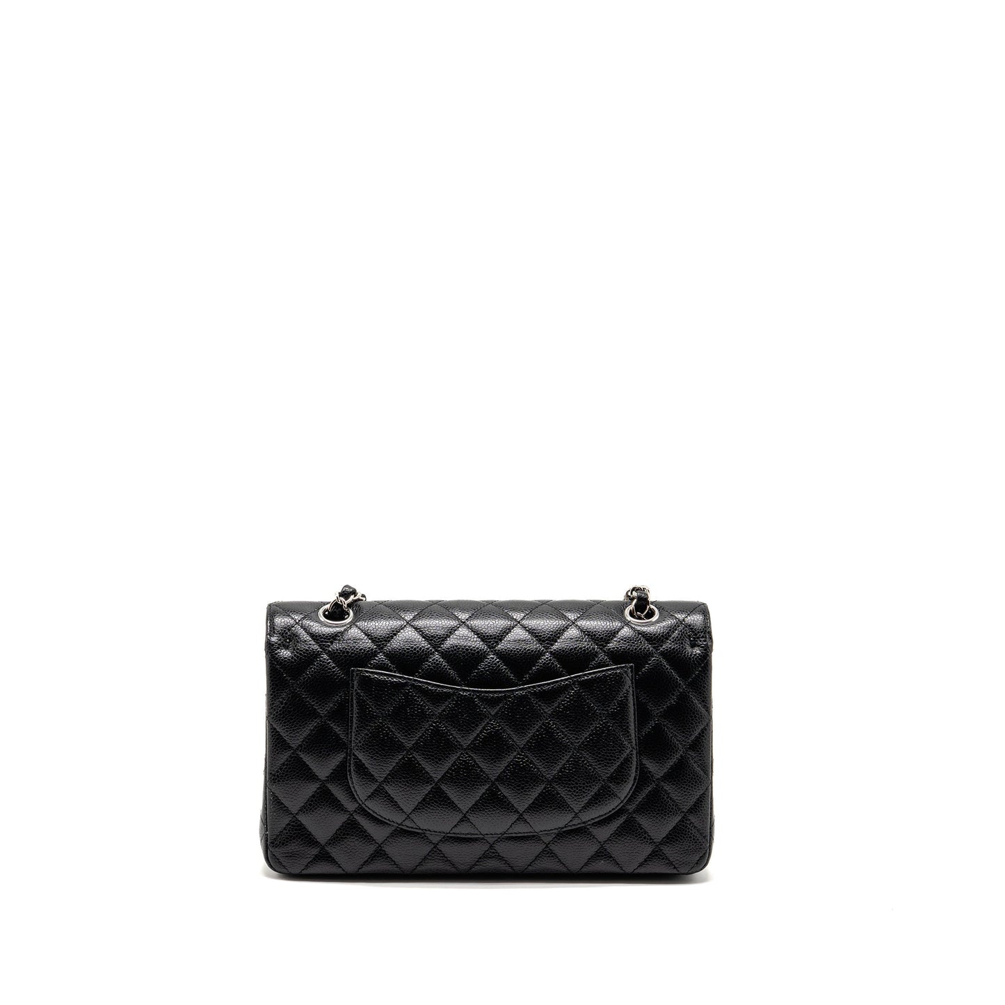 Chanel Classic Double Flap CAVIAR SHW Black Shoulder Bag Shw 2