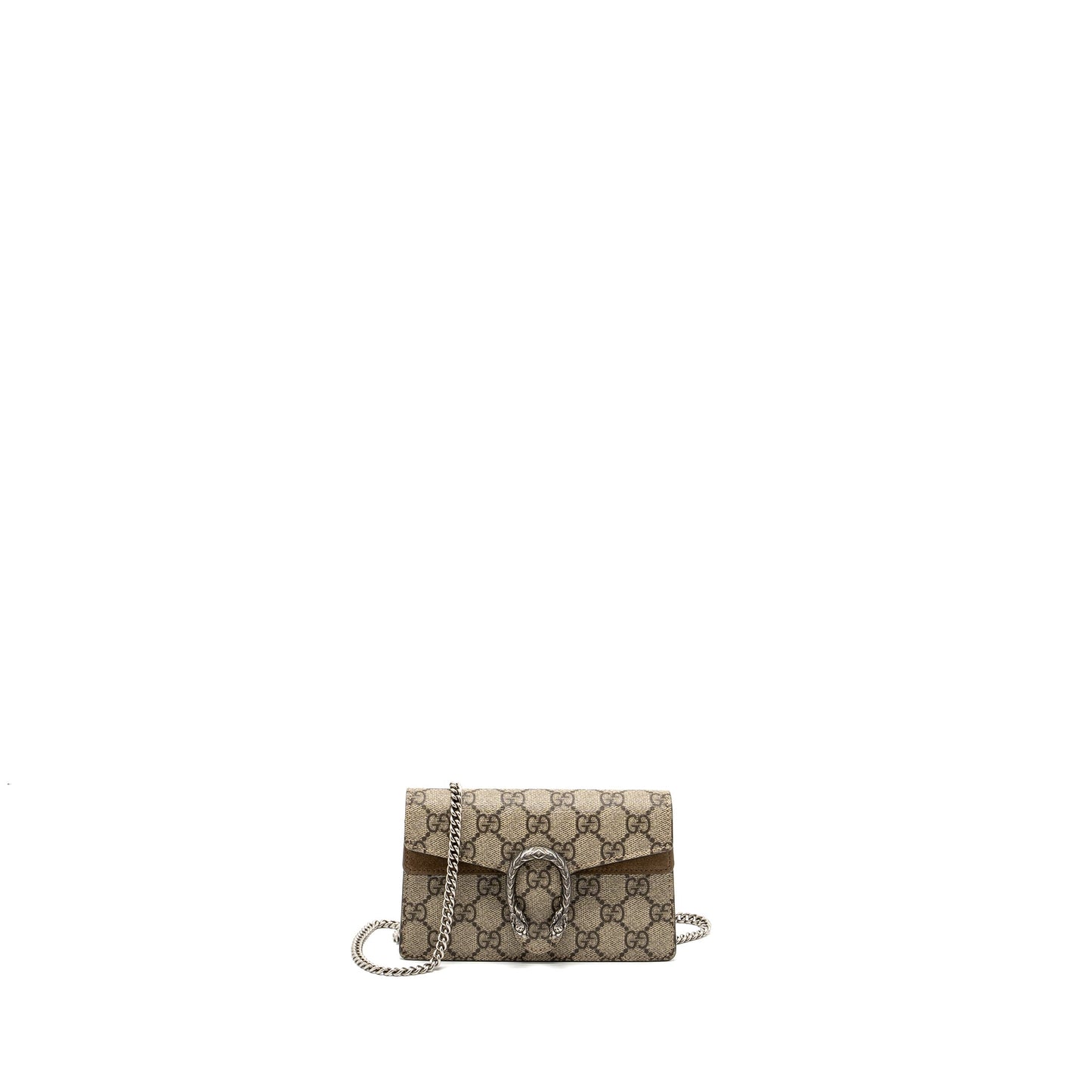 Gucci Super Mini Dionysus Supreme Shw Handbag Canvas Suede Travel Bag