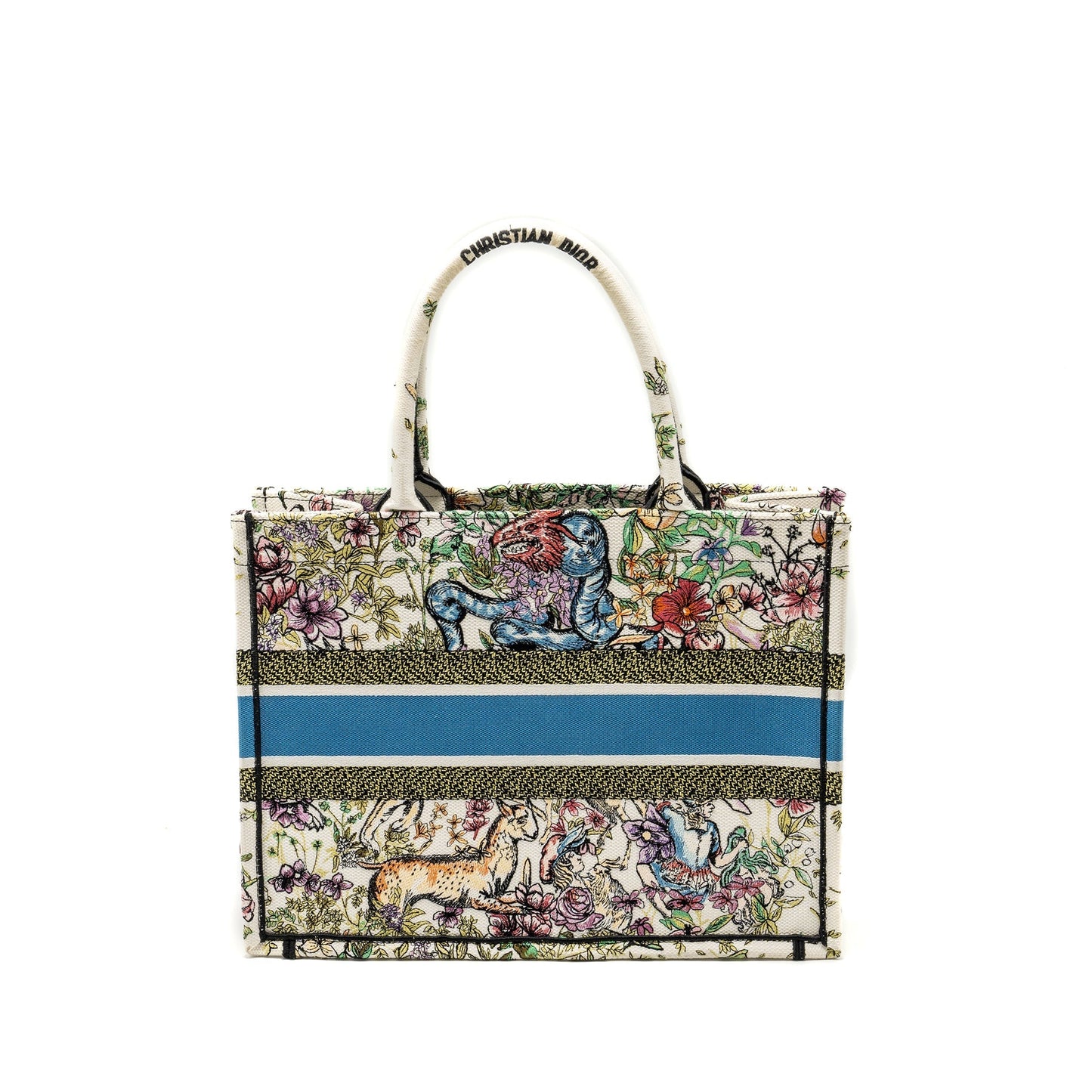 Dior Book Tote Limited Multicolour Handbag Canvas Medium Tote Bag