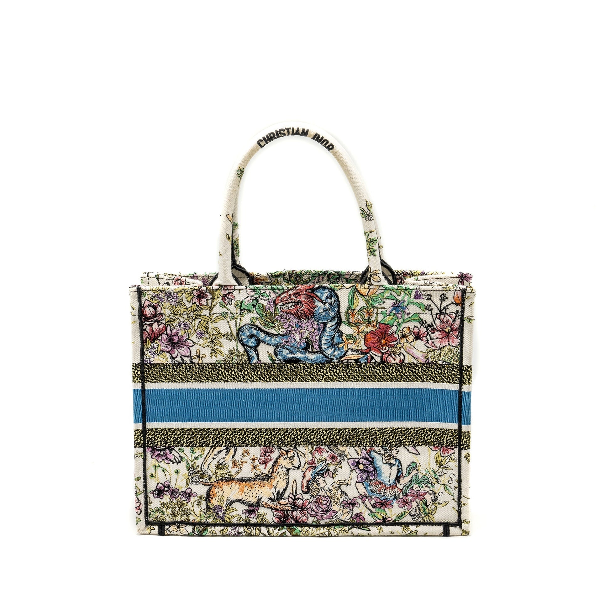 Dior Book Tote Limited Multicolour Handbag Canvas Medium Tote Bag