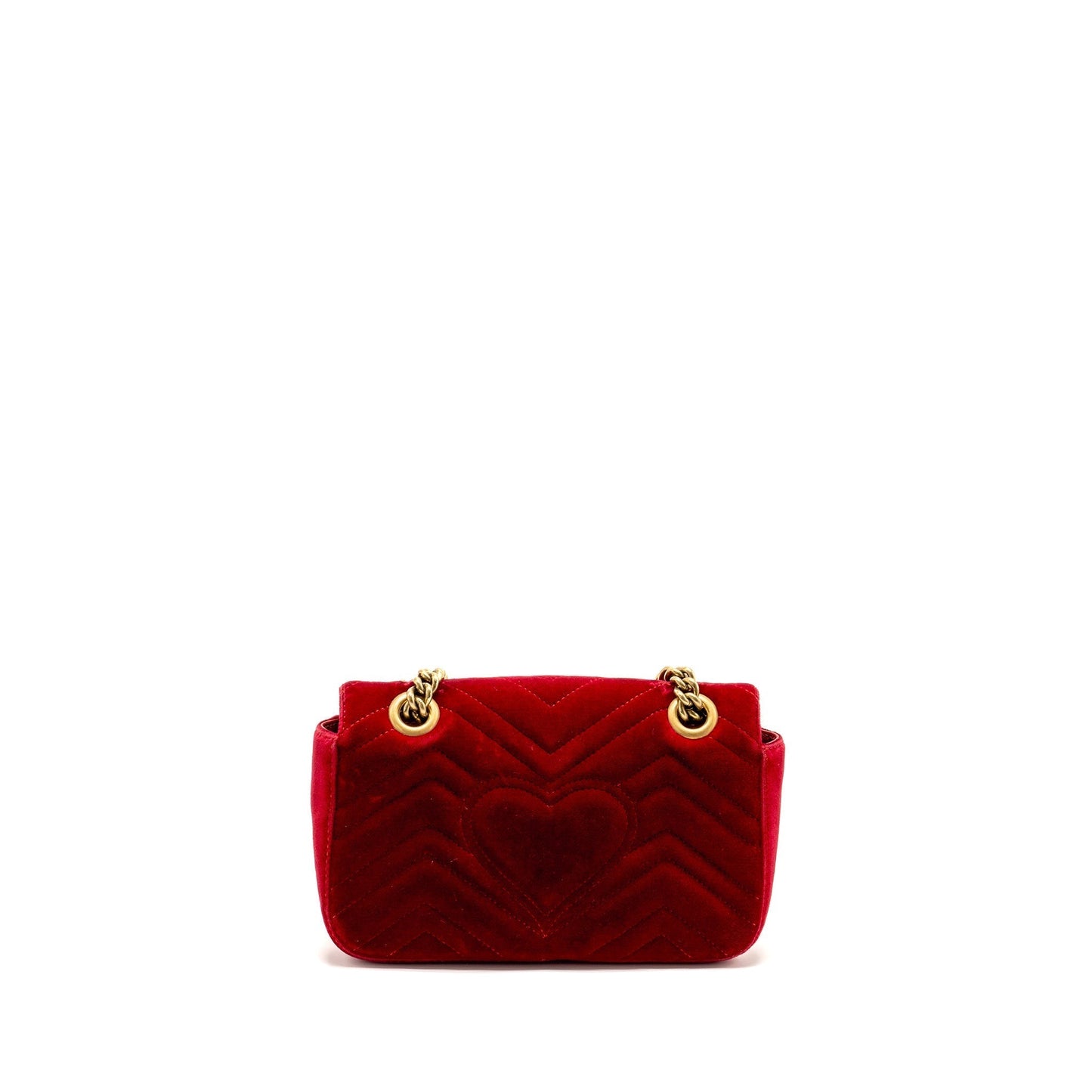 Gucci Marmont Bag Velvet Red Mini Travel Bag